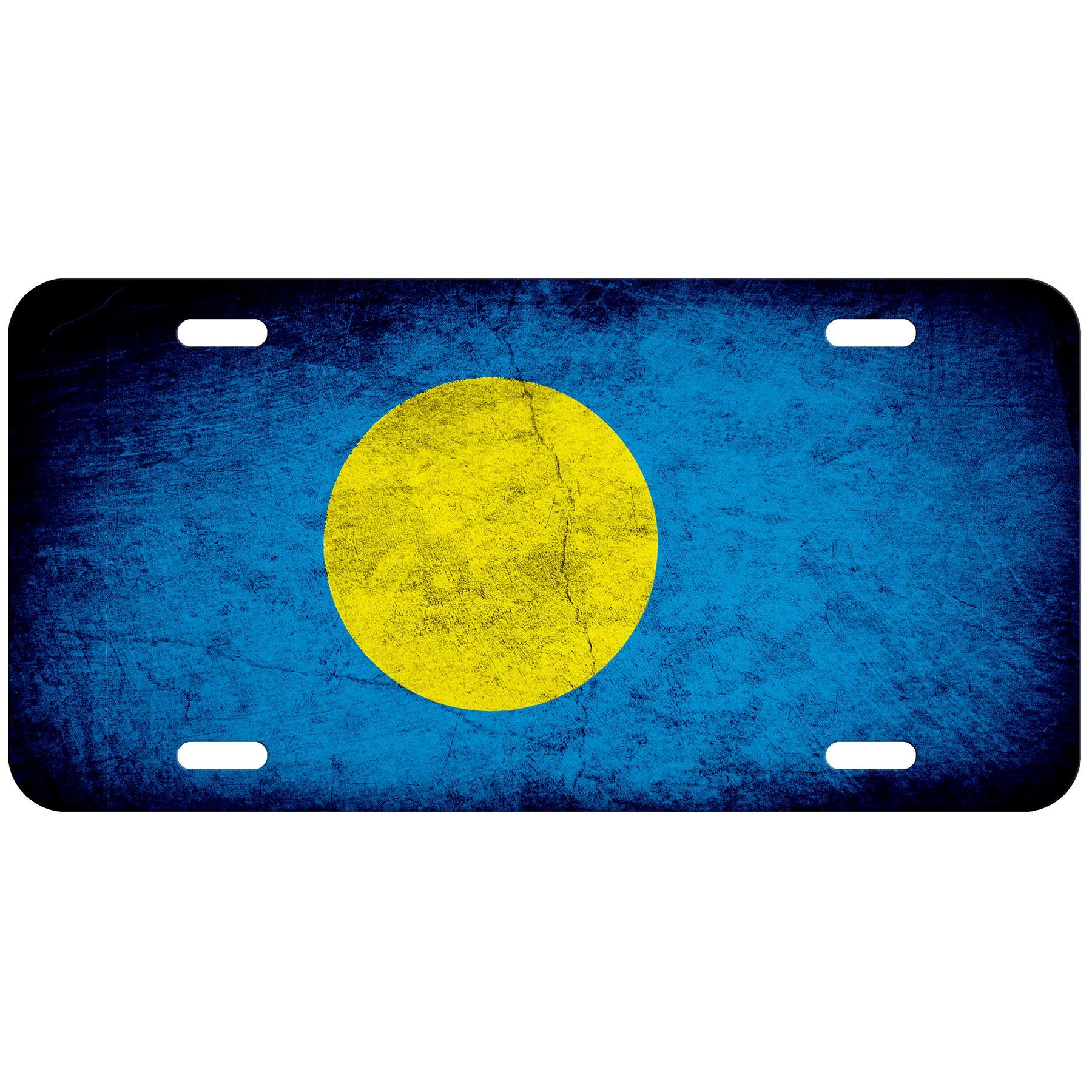 High Grade Aluminum License Plate - Flag of Palau (Palauan) - Many Options - Picture 4 of 10