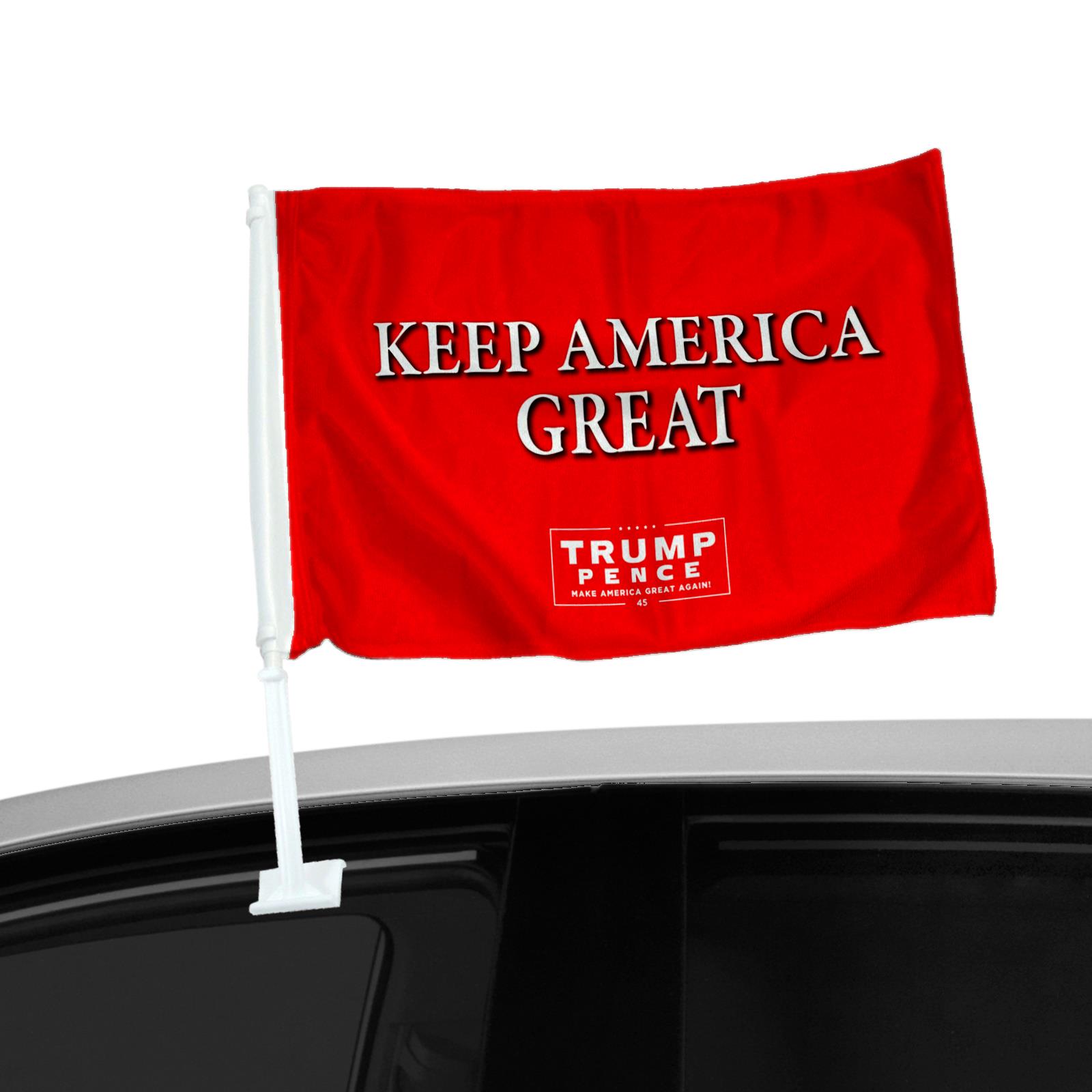 Double Sided Car Flag - Trump President 2020 - Many Options - Picture 5 of 6