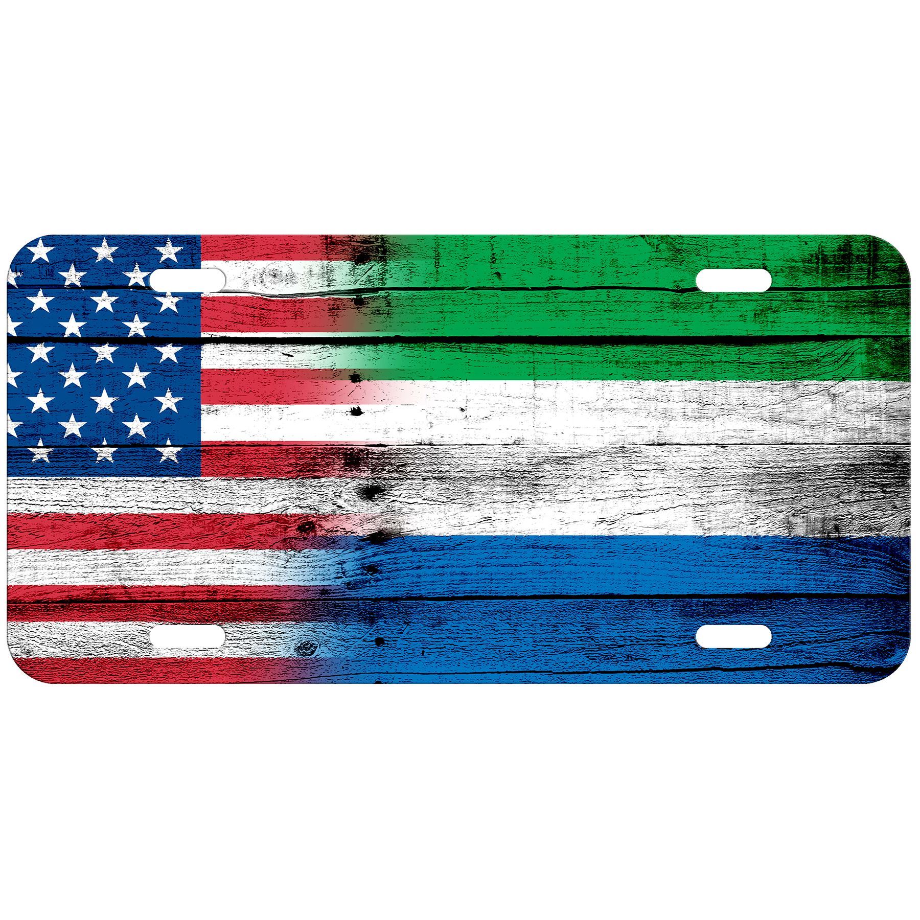 Aluminum License Plate - Flag of Sierra Leone (Leonean) - Many Options - Picture 10 of 10