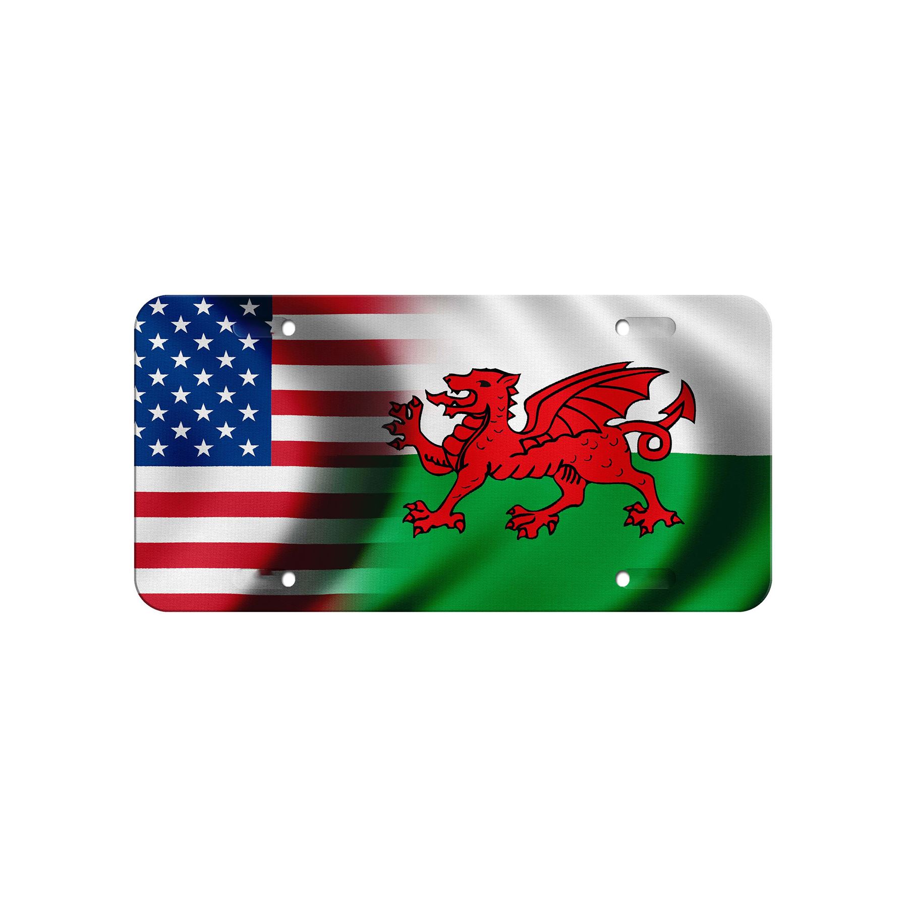 High Grade Aluminum License Plate - Flag of Wales - Many Options - Picture 8 of 10