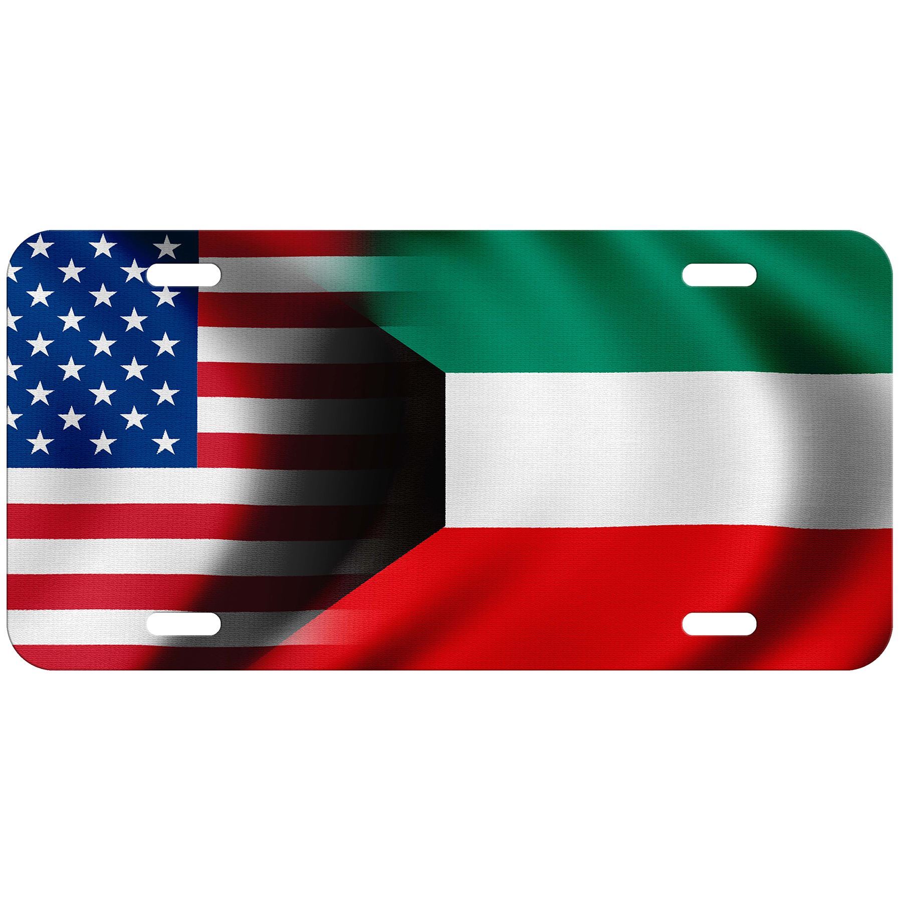 Hochwertiges Aluminium Nummernschild - Flagge von Kuwait (Kuwaiti) - viele Optionen - Bild 8 von 10