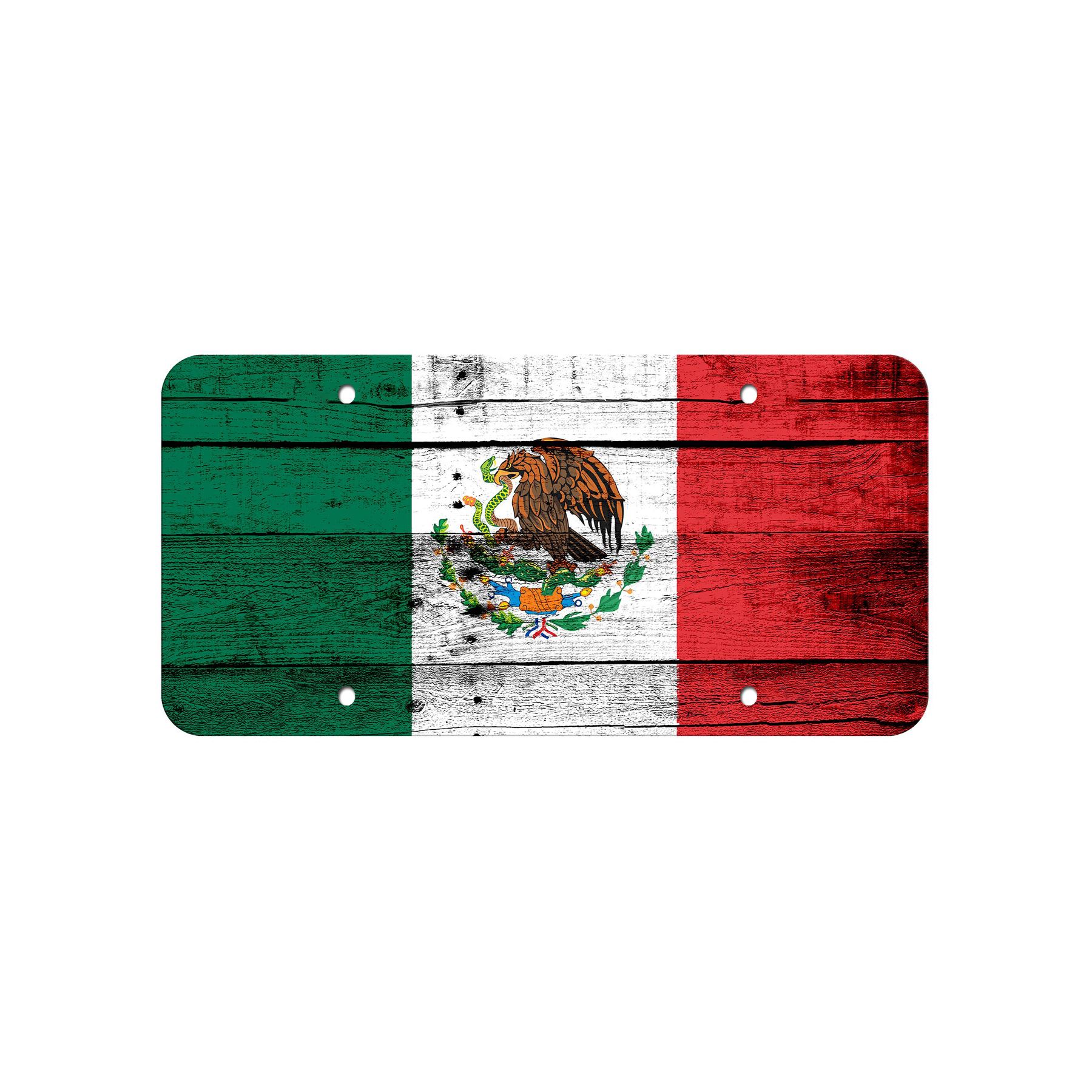High Grade Aluminum License Plate - Flag of Mexico (Mexican) - Many Options - Picture 9 of 10