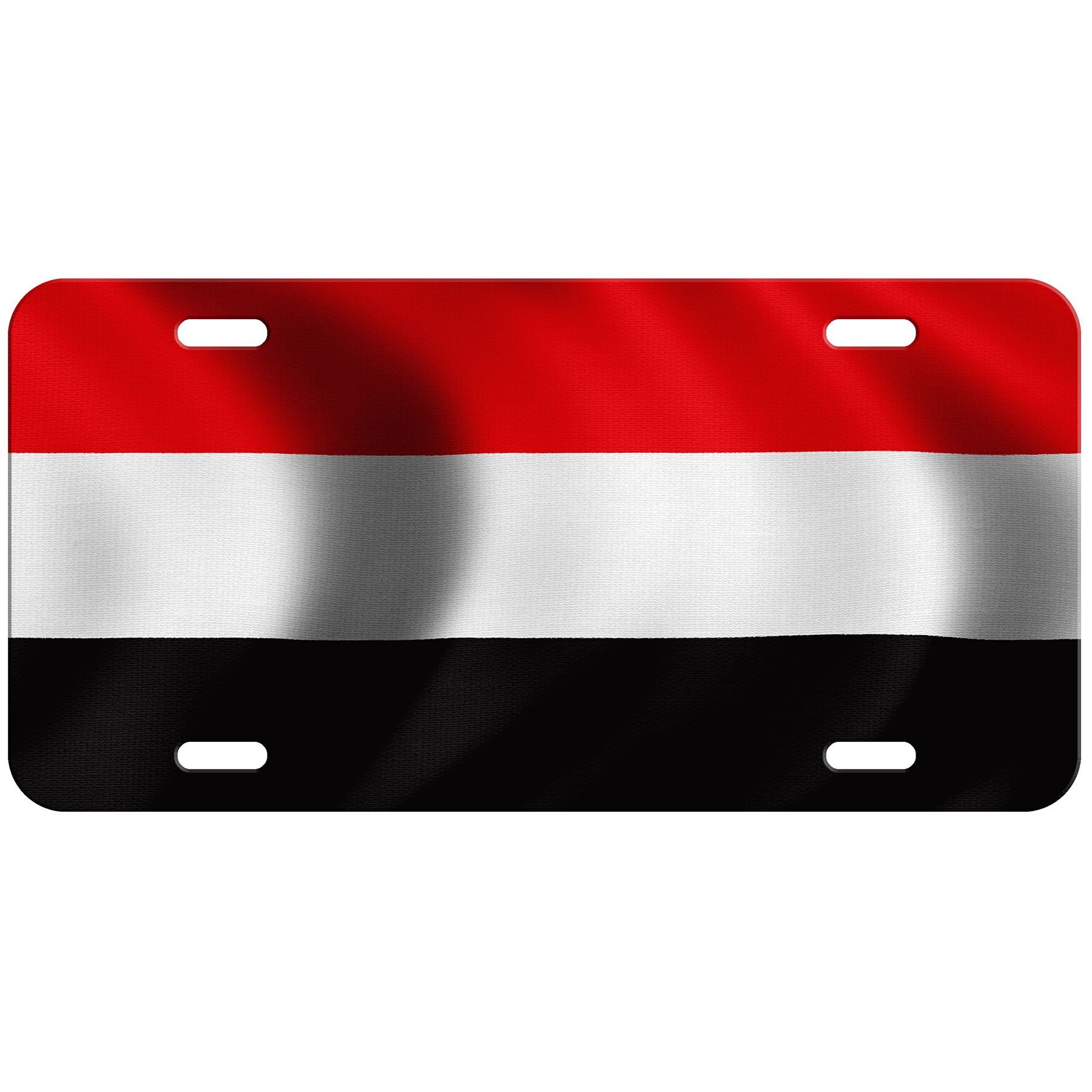 High Grade Aluminum License Plate - Flag of Yemen (Yemeni) - Many Options - Picture 7 of 10