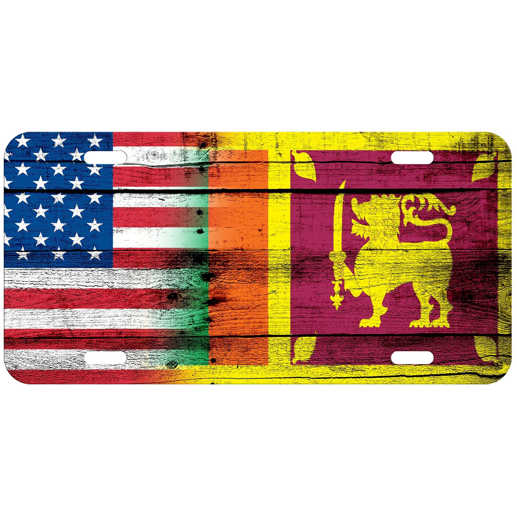 Aluminium Nummernschild - Flagge von Sri Lanka (Sri Lanka) - viele Optionen - Bild 10 von 10