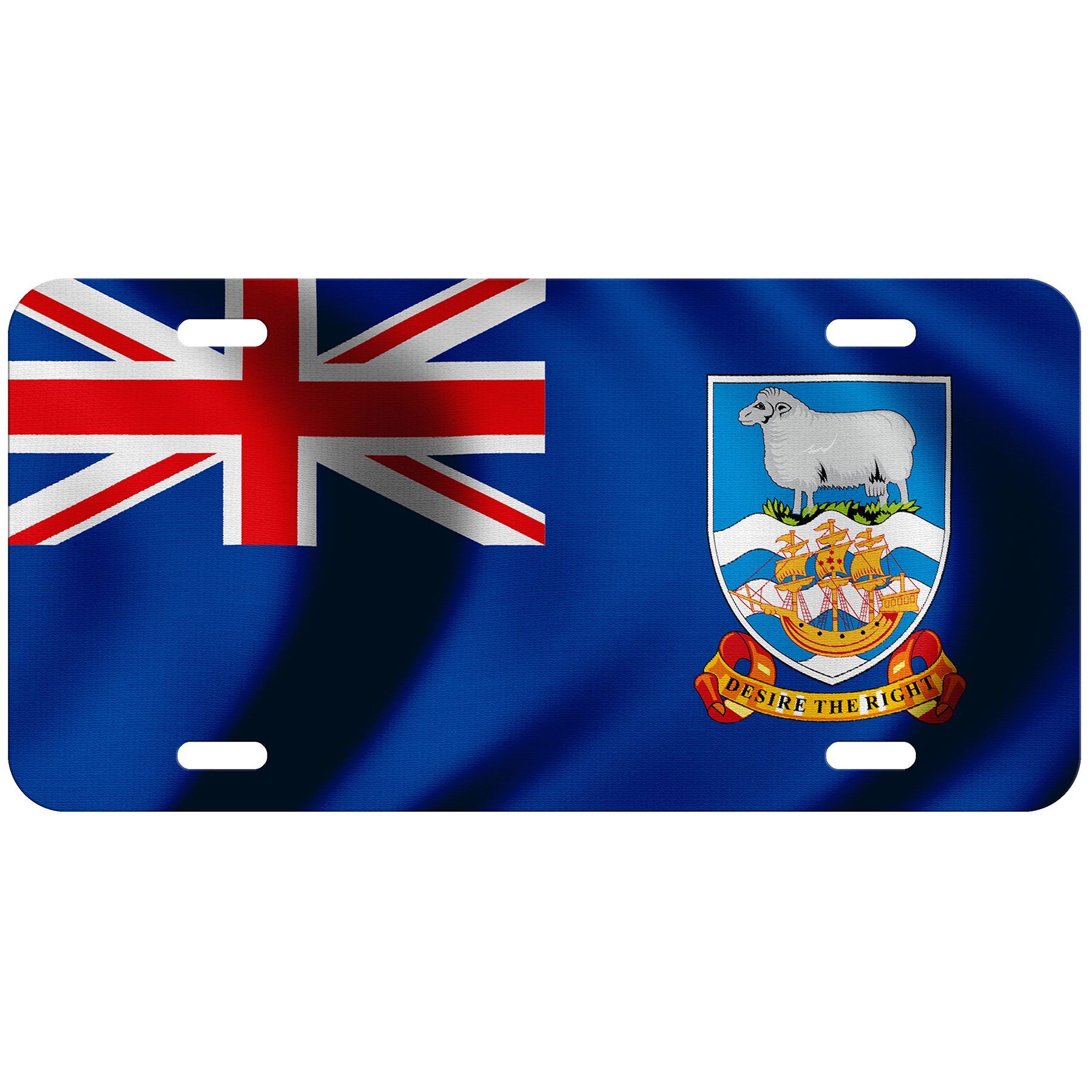 High Grade Aluminum License Plate - Flag of Falkland Islands - Many Options - Picture 7 of 10