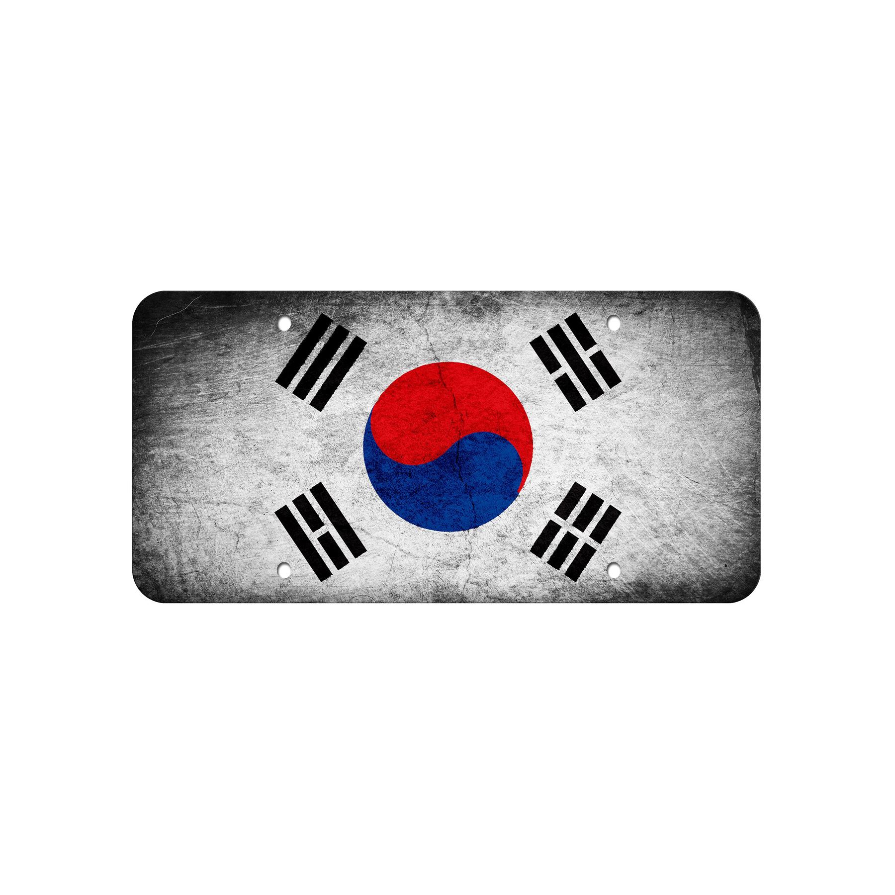 Matrícula de aluminio de alta calidad - Bandera de Corea del Sur (coreano) - Muchas opciones - Imagen 4 de 10