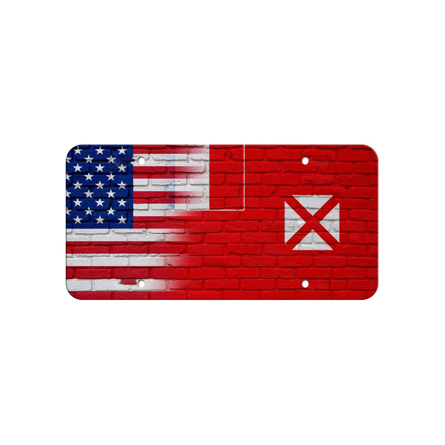 High Grade Aluminum License Plate - Flag of Wallis & Futuna - Many Options - Picture 3 of 10