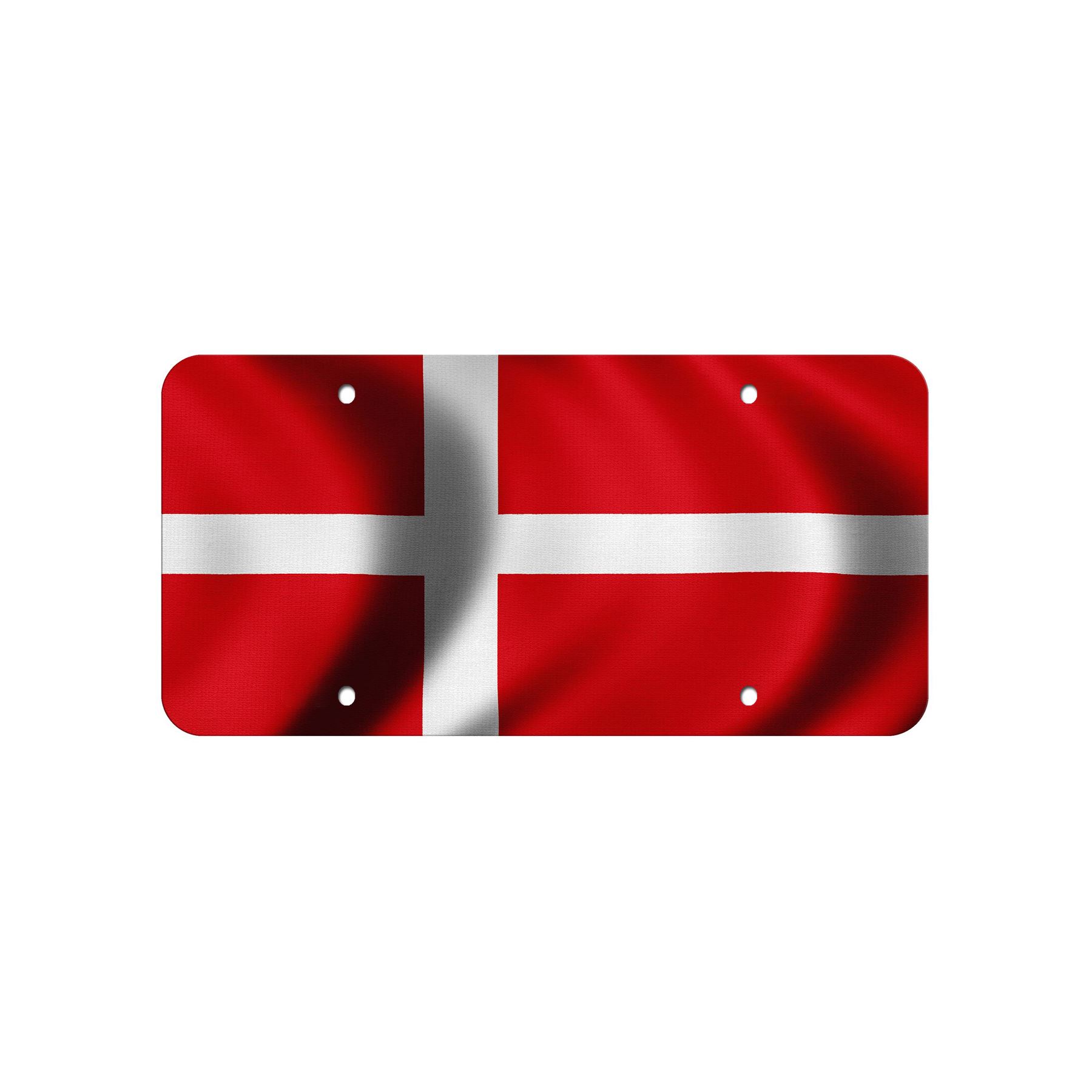 High Grade Aluminum License Plate - Flag of Denmark (Dane) - Many Options - Picture 7 of 10