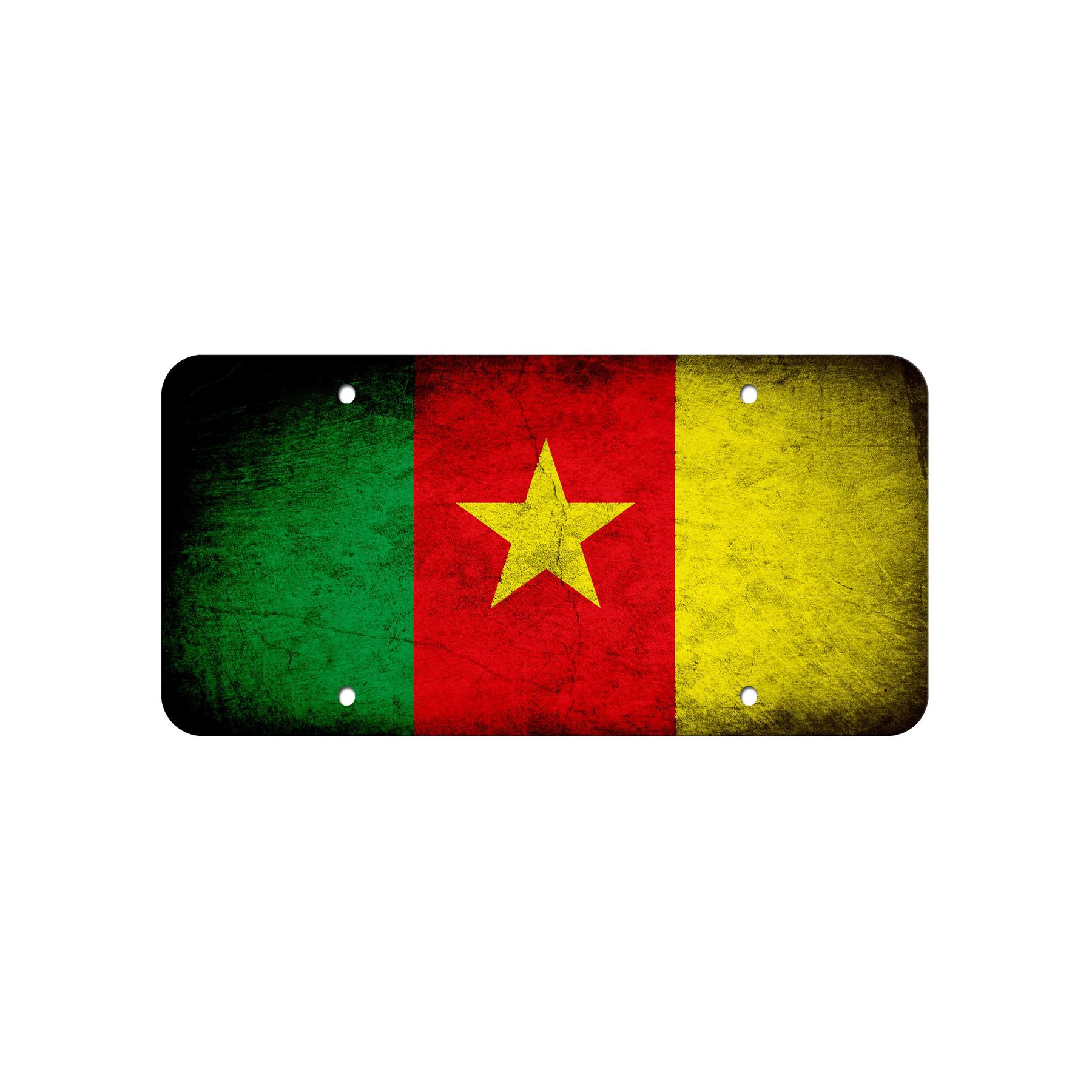 Aluminium Nummernschild - Flagge von Kamerun (Kamerun) - viele Optionen - Bild 4 von 10