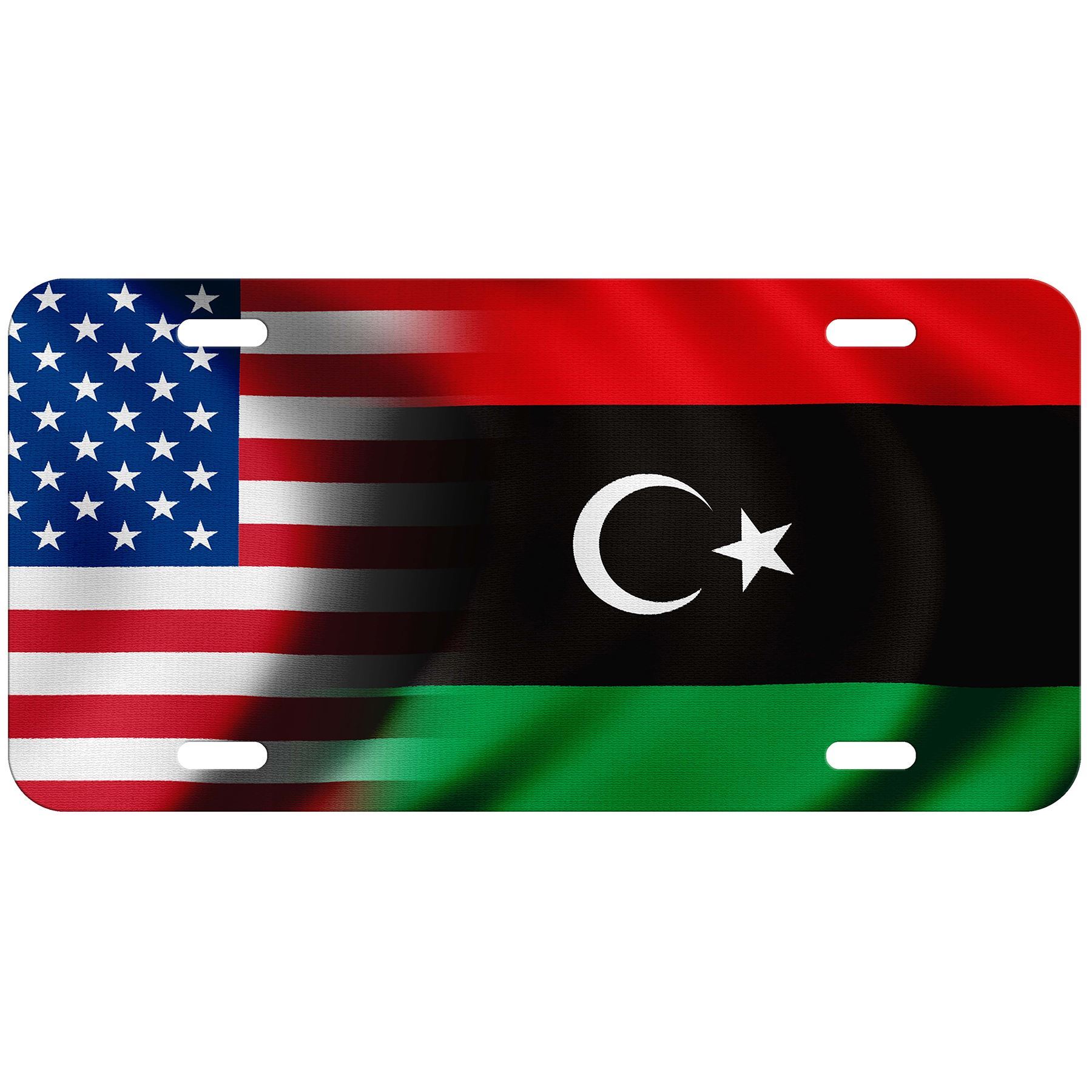 High Grade Aluminum License Plate - Flag of Libya (Libyan) - Many Options - Picture 8 of 10