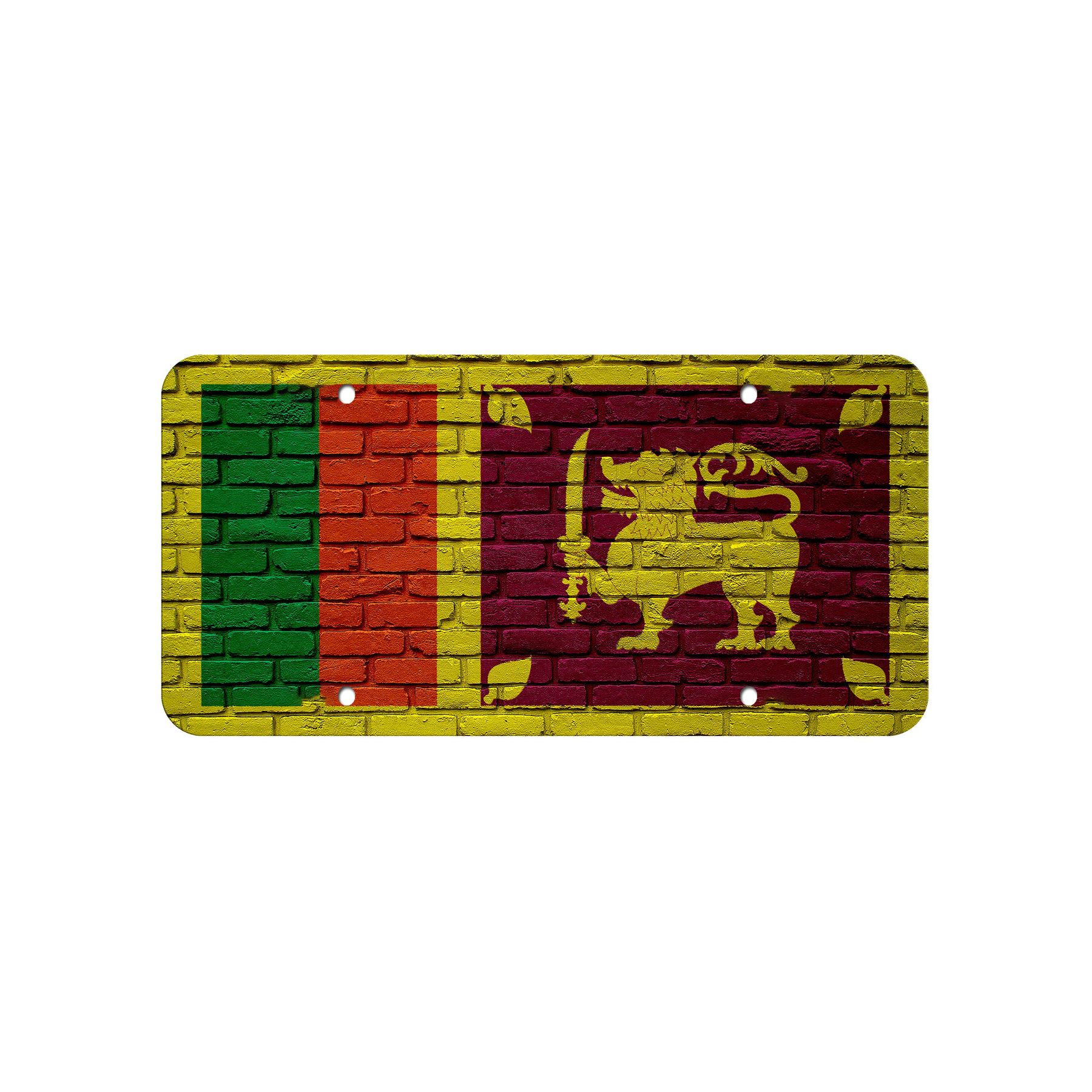 Aluminium Nummernschild - Flagge von Sri Lanka (Sri Lanka) - viele Optionen - Bild 2 von 10