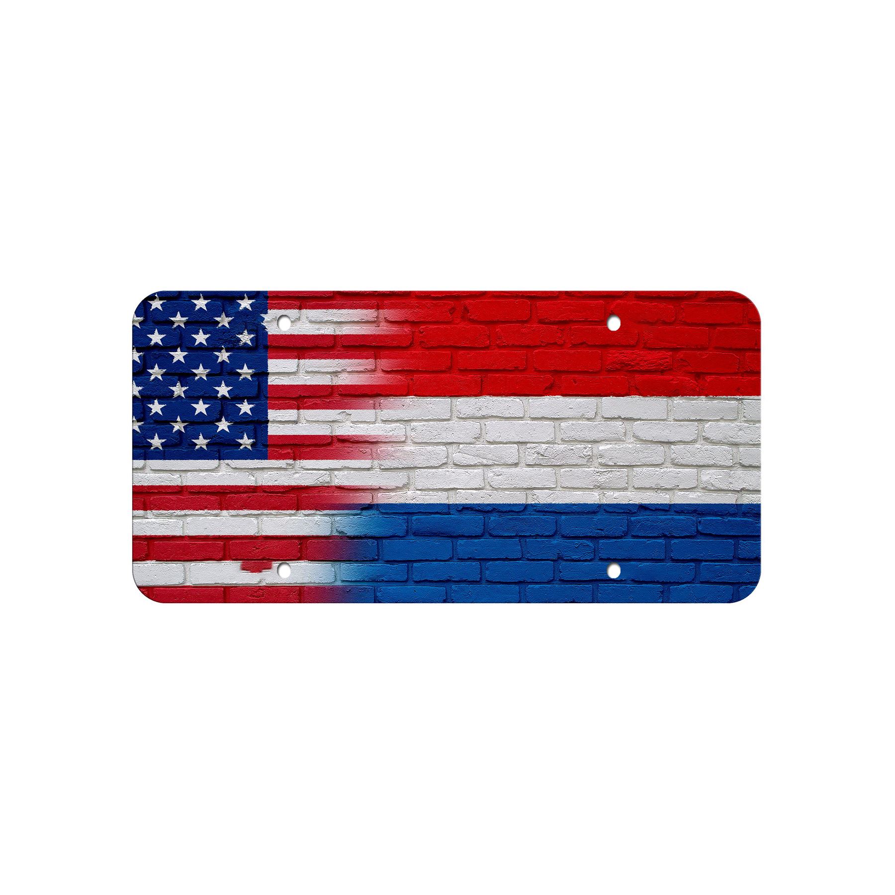 High Grade Aluminum License Plate - Flag of Netherlands (Dutch) - Many Options - Picture 3 of 10