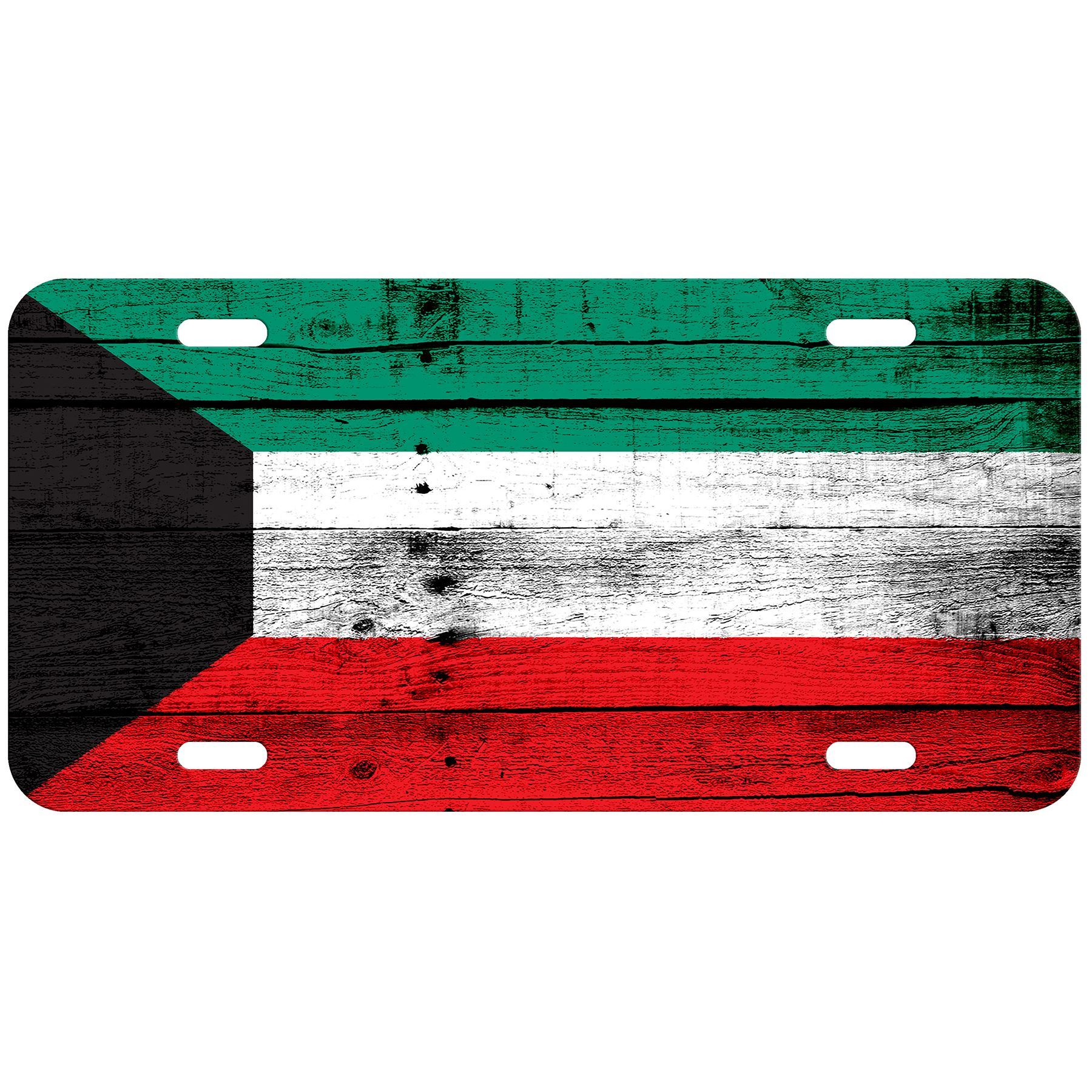 Hochwertiges Aluminium Nummernschild - Flagge von Kuwait (Kuwaiti) - viele Optionen - Bild 9 von 10