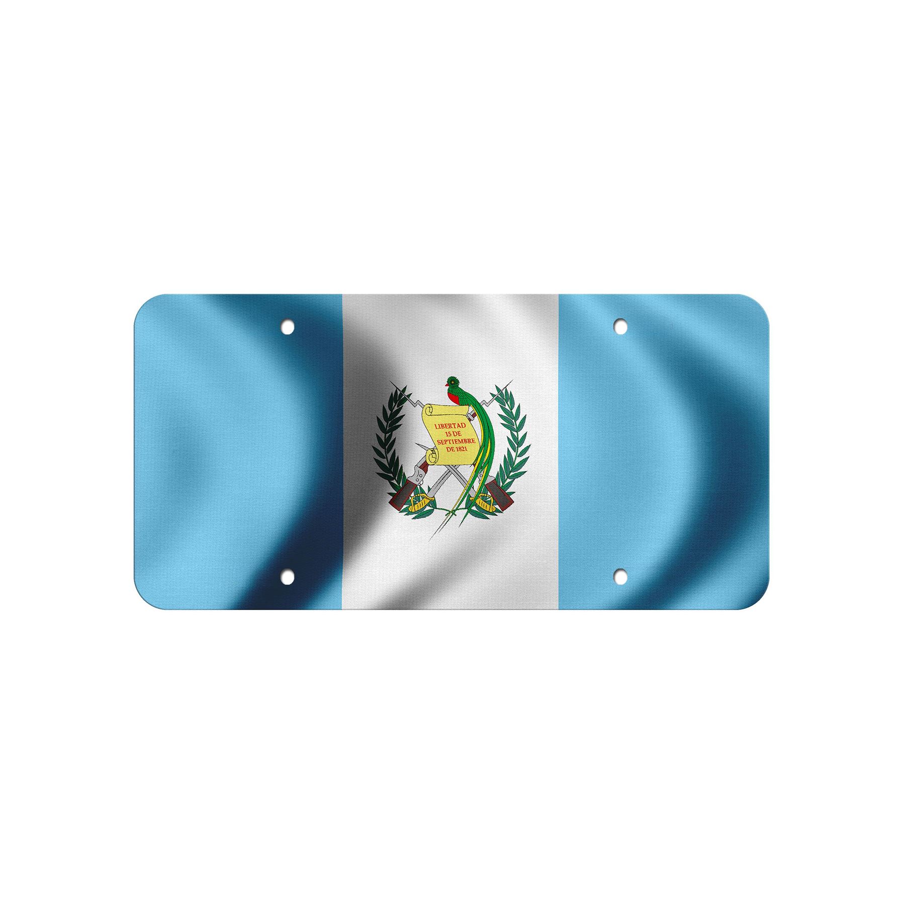 Aluminum License Plate - Flag of Guatemala (Guatemalan) - Many Options - Picture 7 of 10