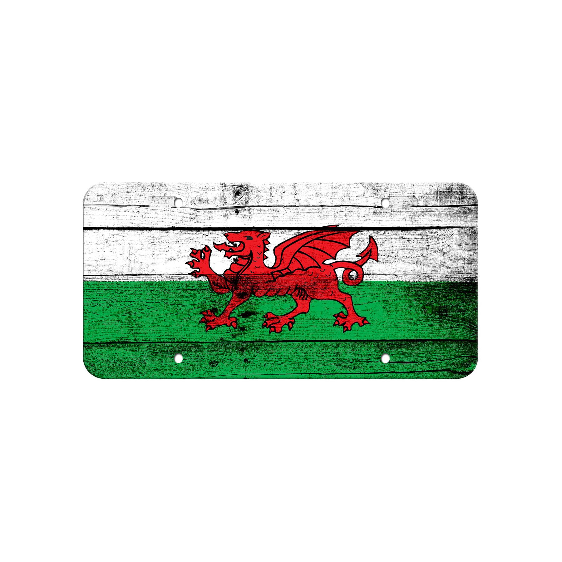 High Grade Aluminum License Plate - Flag of Wales - Many Options - Picture 9 of 10