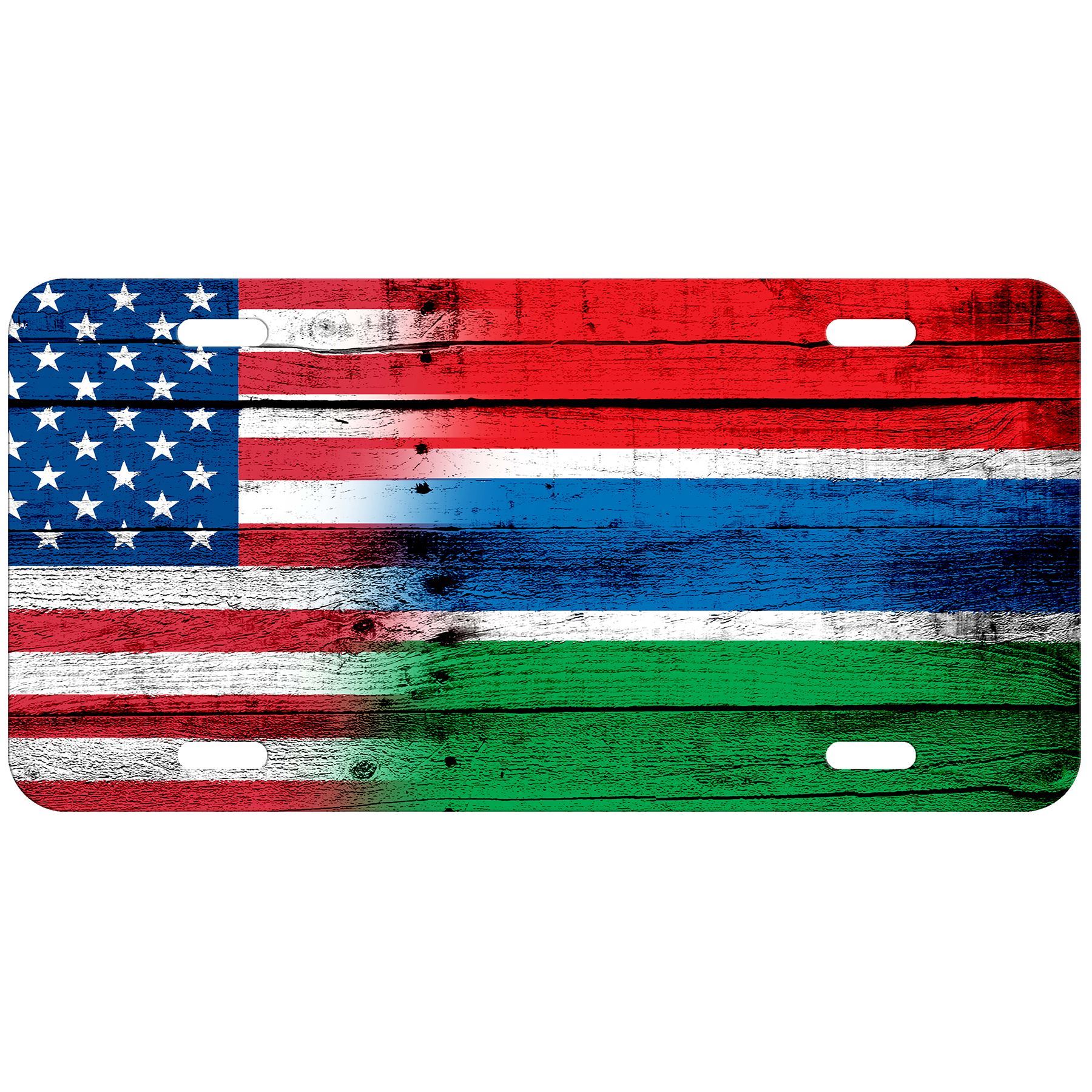Hochwertiges Aluminium Nummernschild - Flagge von Gambia (Gambisch) - viele Optionen - Bild 10 von 10