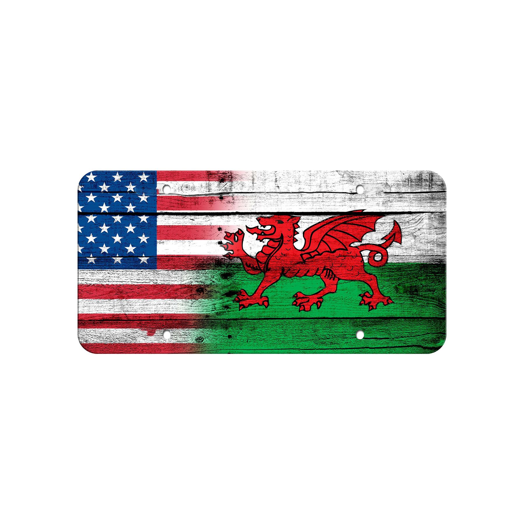 High Grade Aluminum License Plate - Flag of Wales - Many Options - Picture 10 of 10