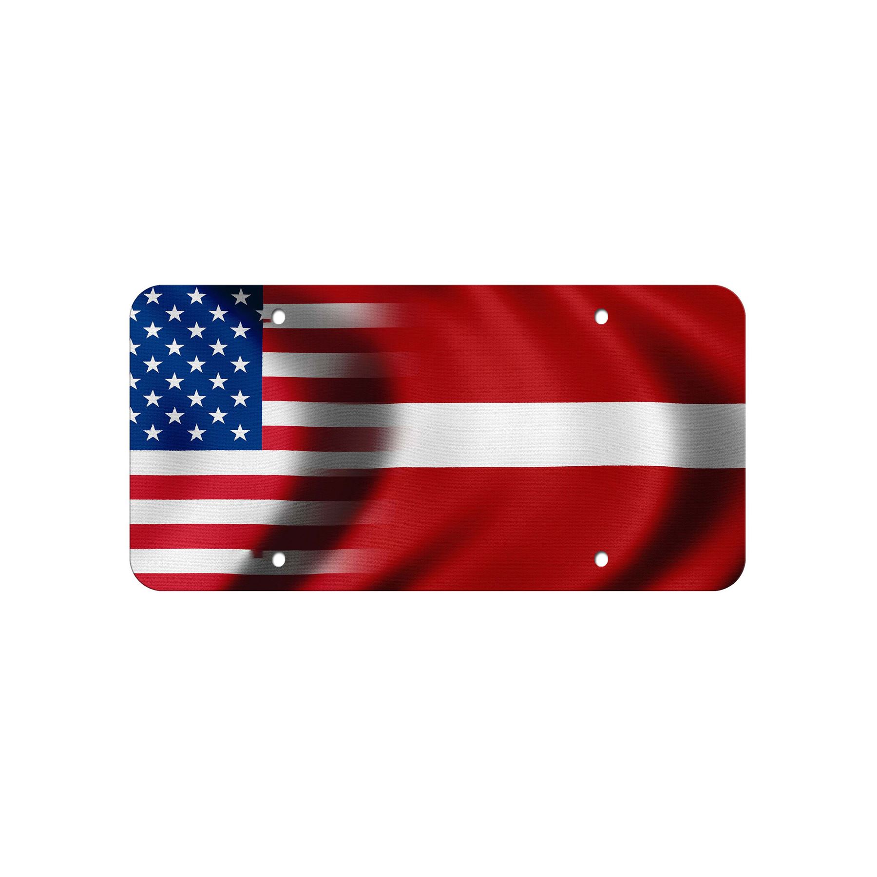 Hochwertiges Aluminium Nummernschild - Flagge von Lettland (Lettisch) - viele Optionen - Bild 8 von 10