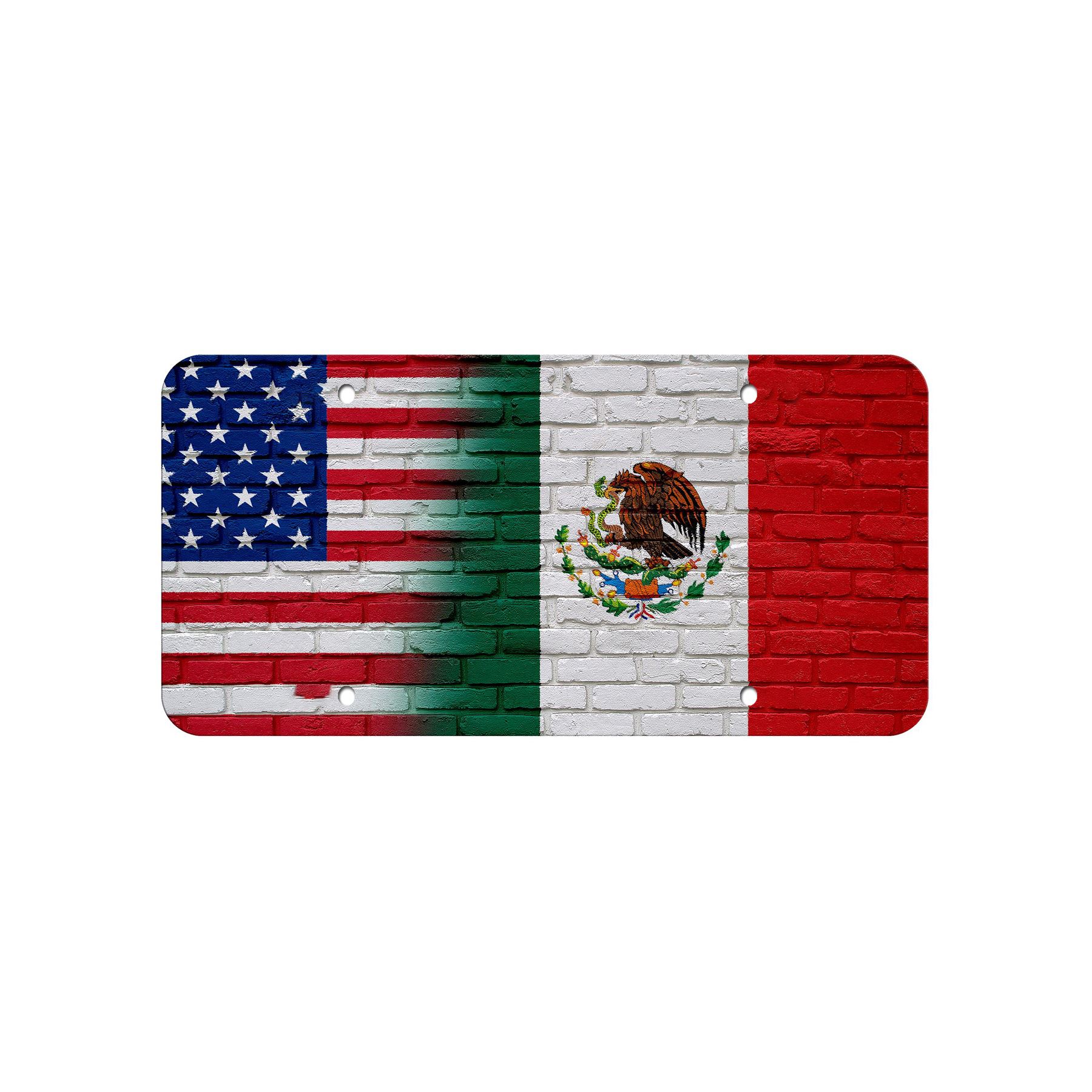 High Grade Aluminum License Plate - Flag of Mexico (Mexican) - Many Options - Picture 3 of 10