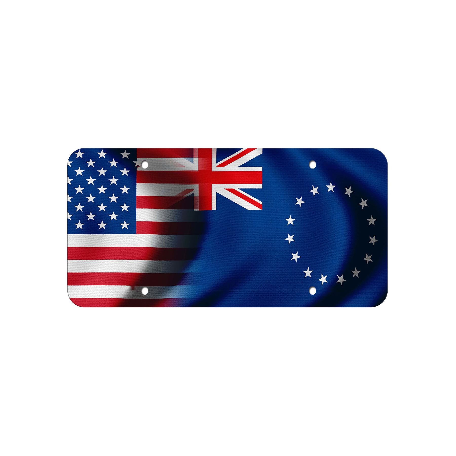 High Grade Aluminum License Plate - Flag of Cook Islands - Many Options - Picture 8 of 10