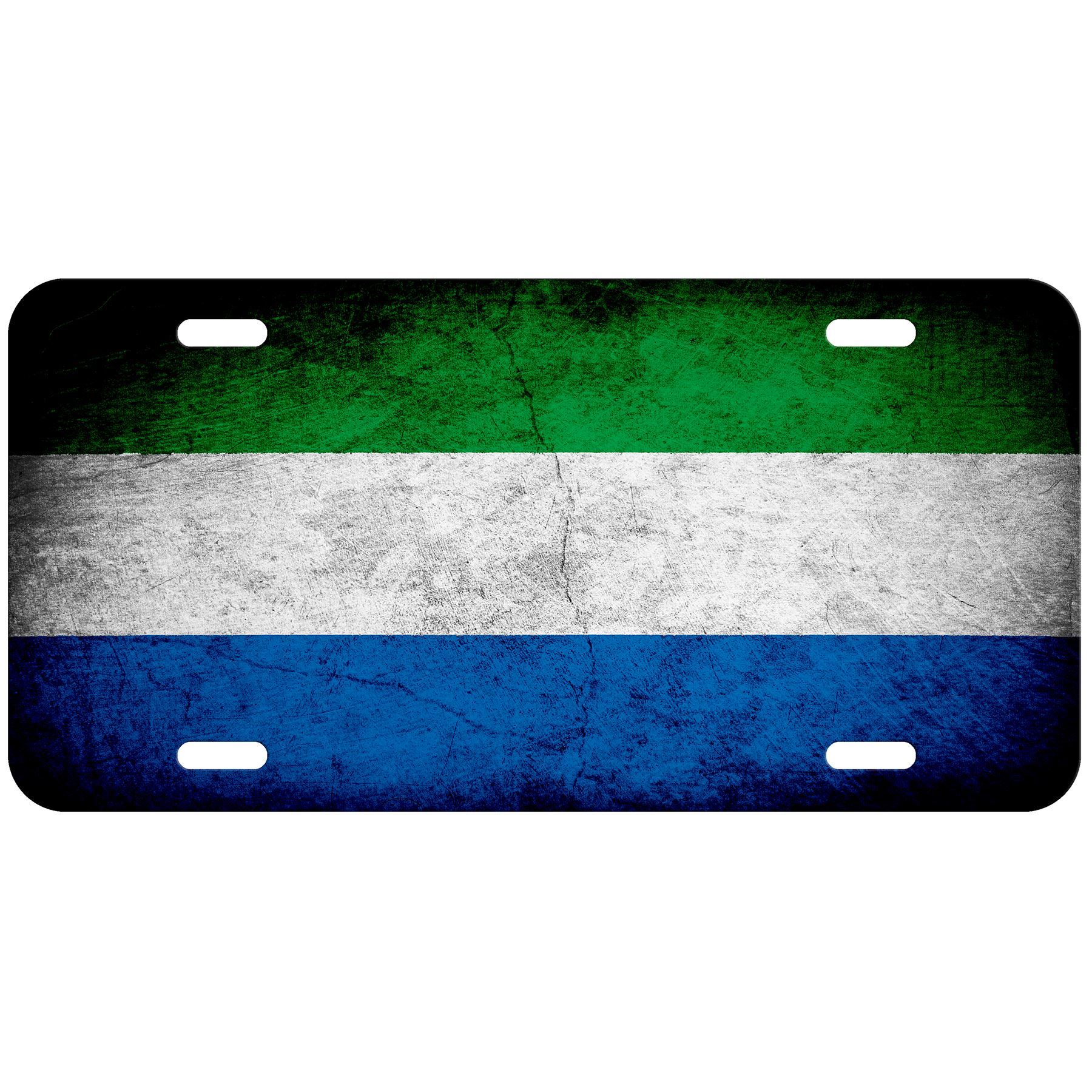 Aluminum License Plate - Flag of Sierra Leone (Leonean) - Many Options - Picture 4 of 10