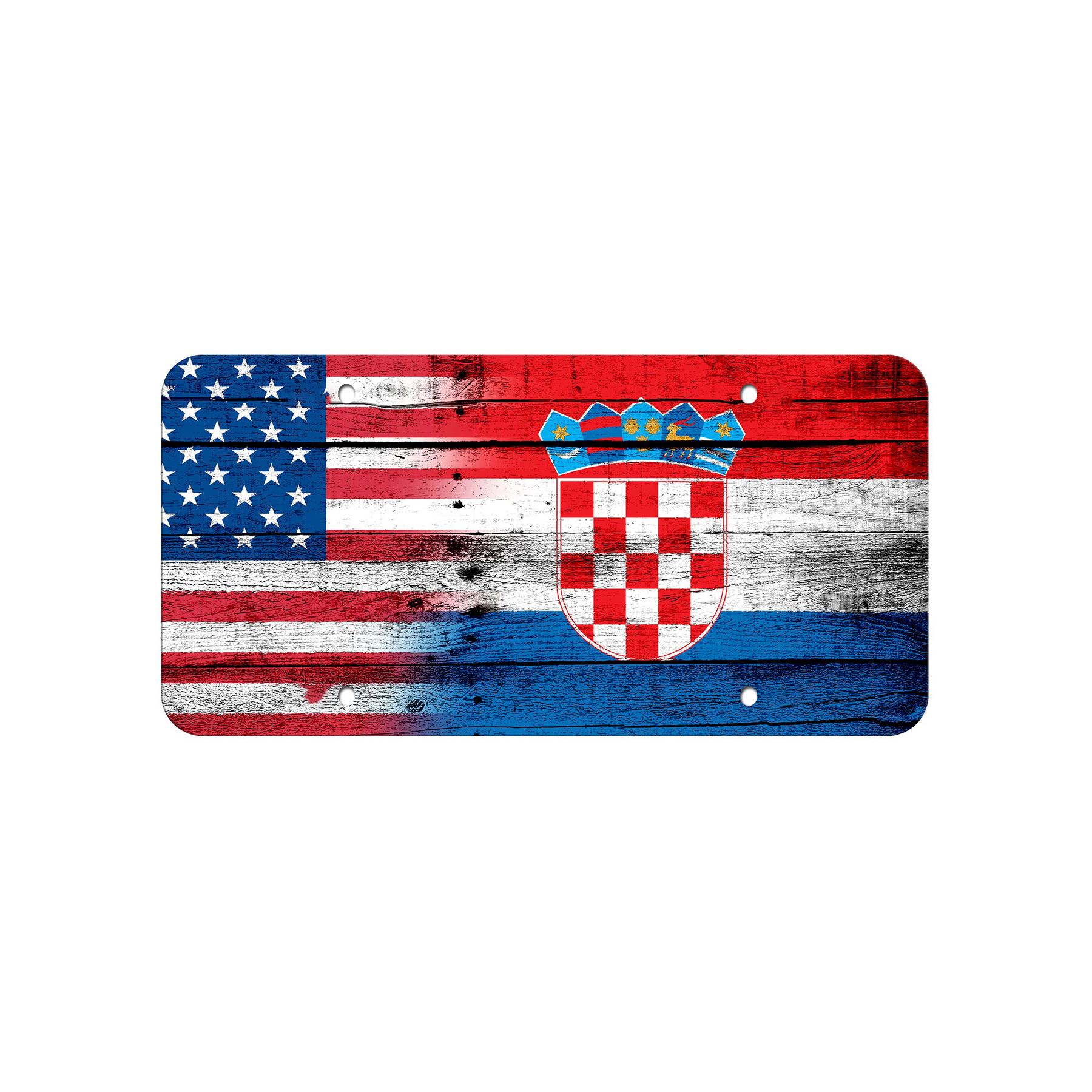 High Grade Aluminum License Plate - Flag of Croatia (Croat) - Many Options - Picture 10 of 10