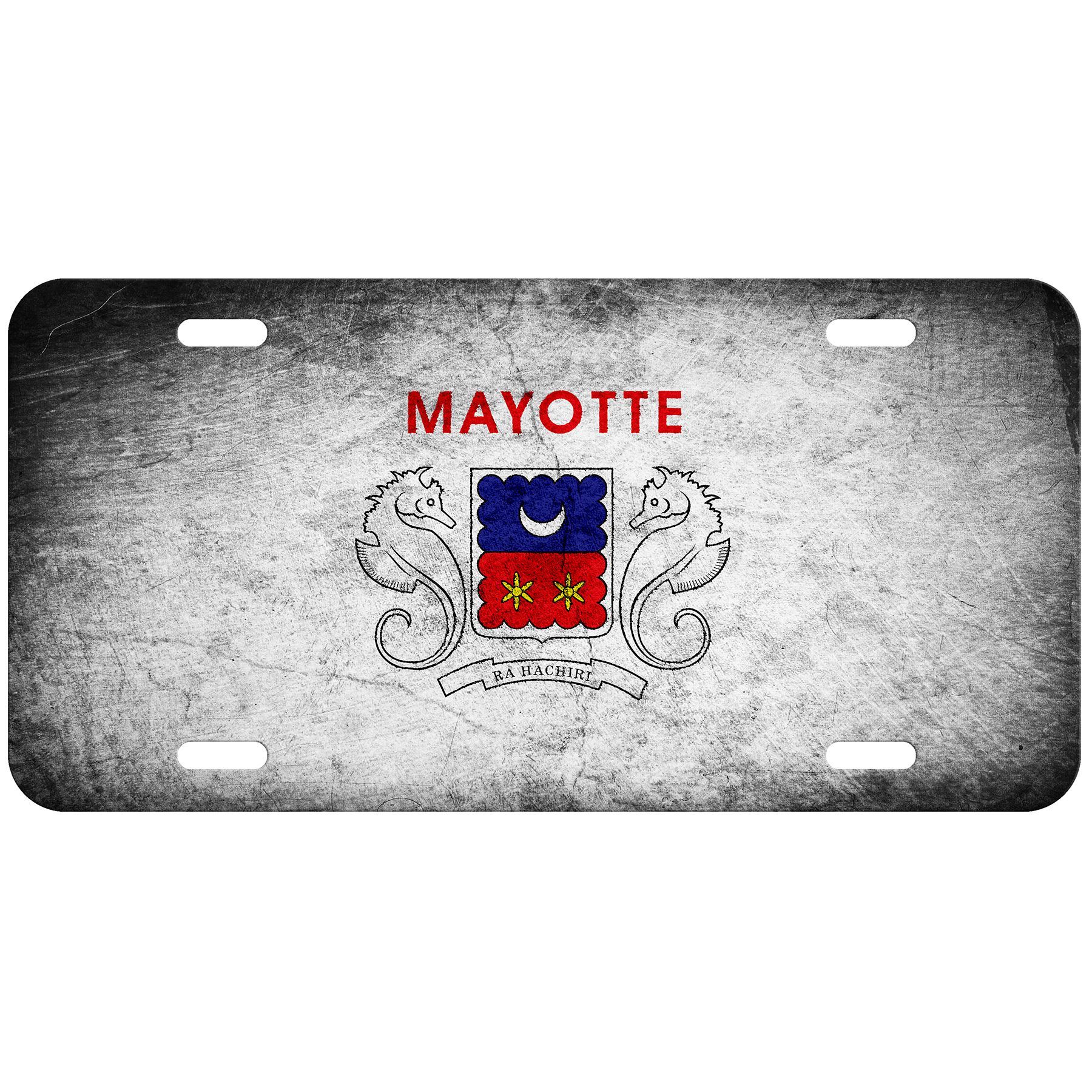 High Grade Aluminum License Plate - Flag of Mayotte (Mahorais) - Many Options - Picture 4 of 10
