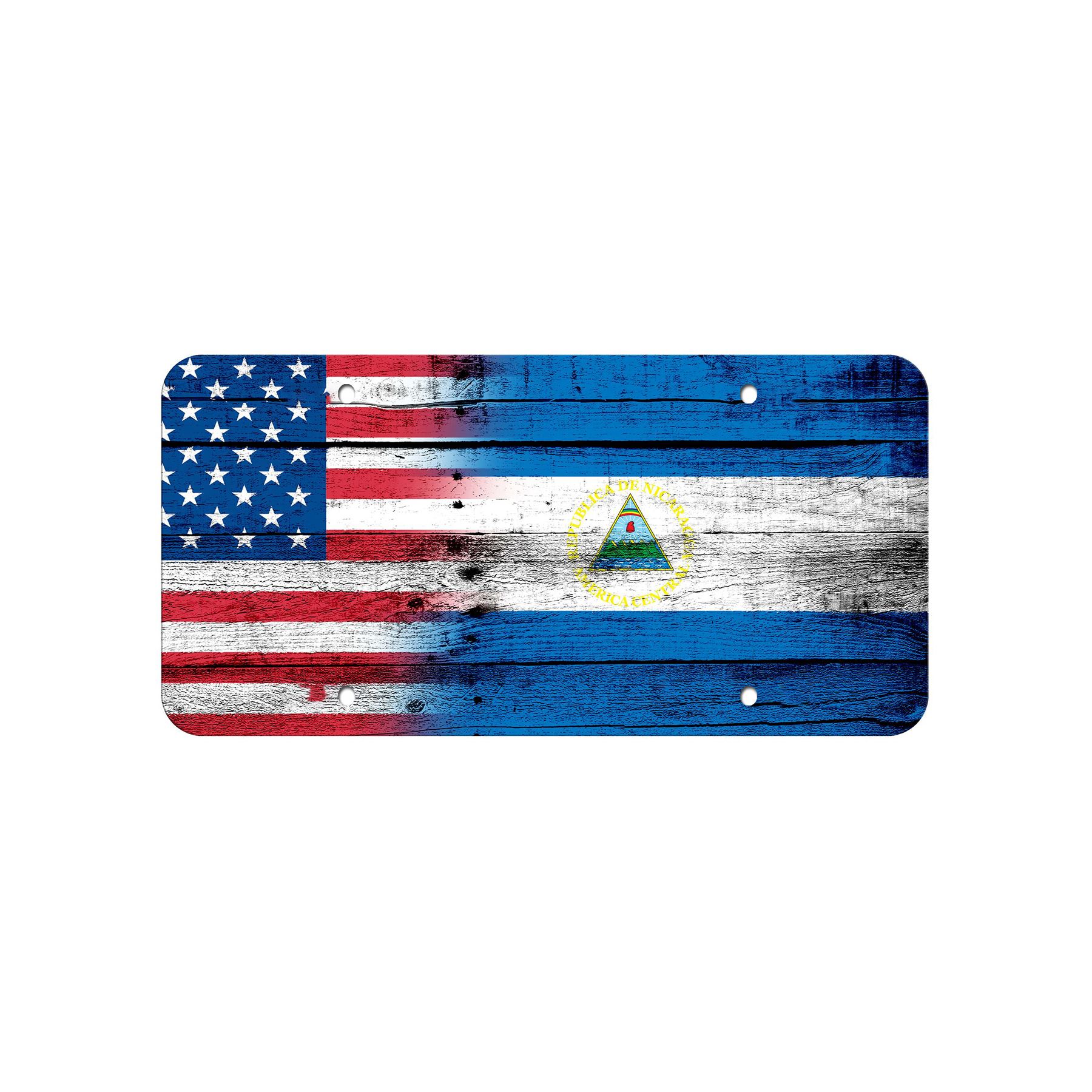 Aluminum License Plate - Flag of Nicaragua (Nicaraguan) - Many Options - Picture 10 of 10