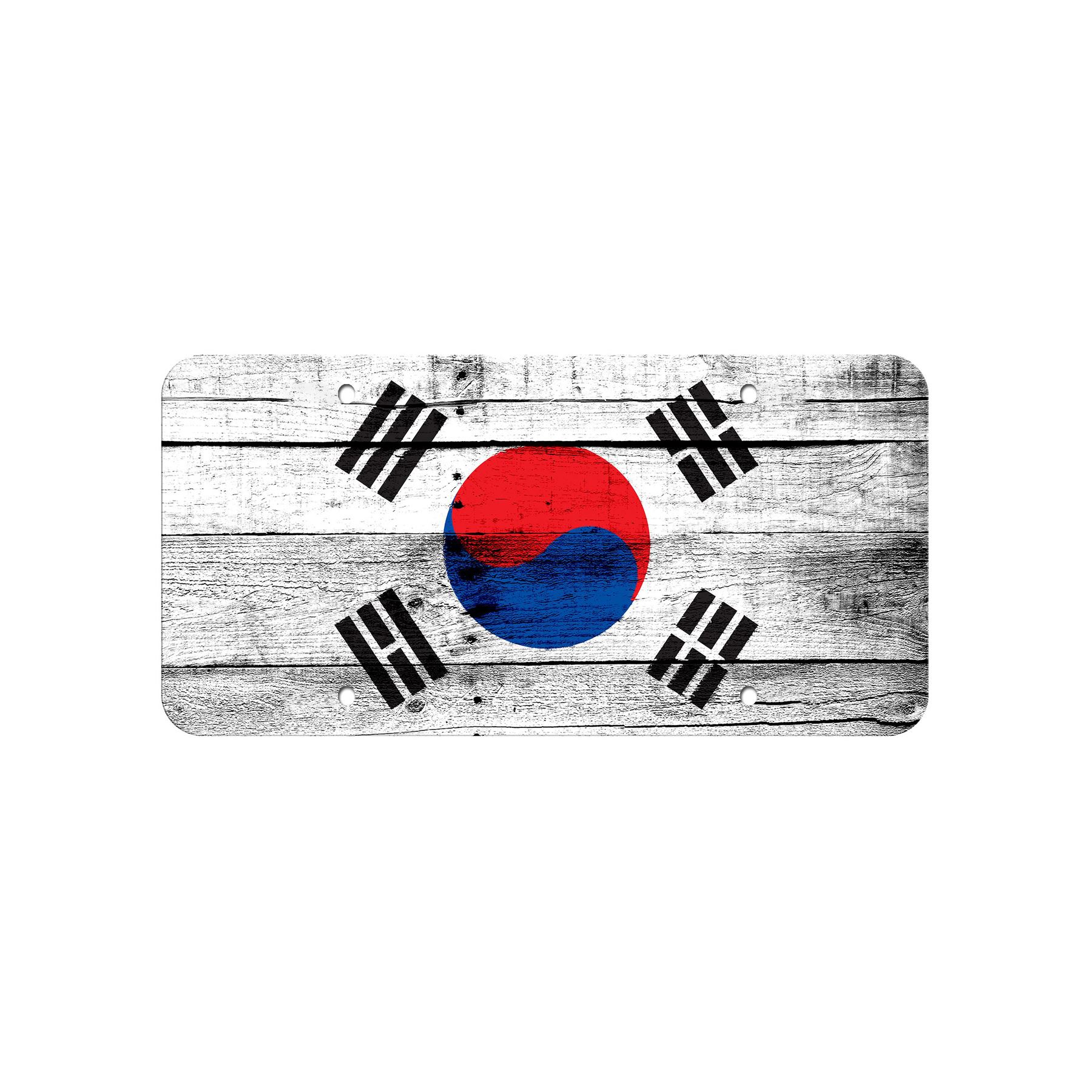 Matrícula de aluminio de alta calidad - Bandera de Corea del Sur (coreano) - Muchas opciones - Imagen 9 de 10