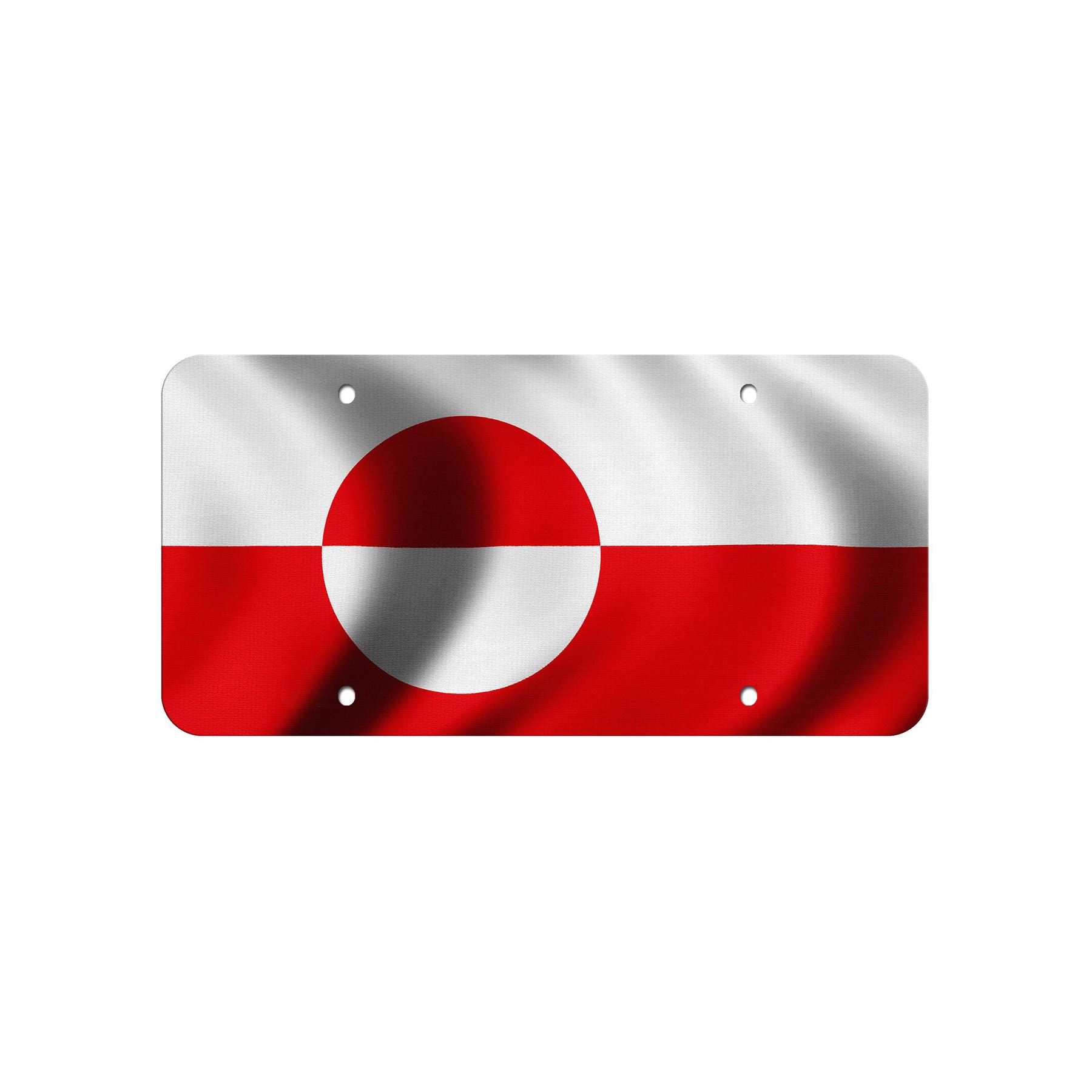 Aluminum License Plate - Flag of Greenland (Greenlander) - Many Options - Picture 7 of 10