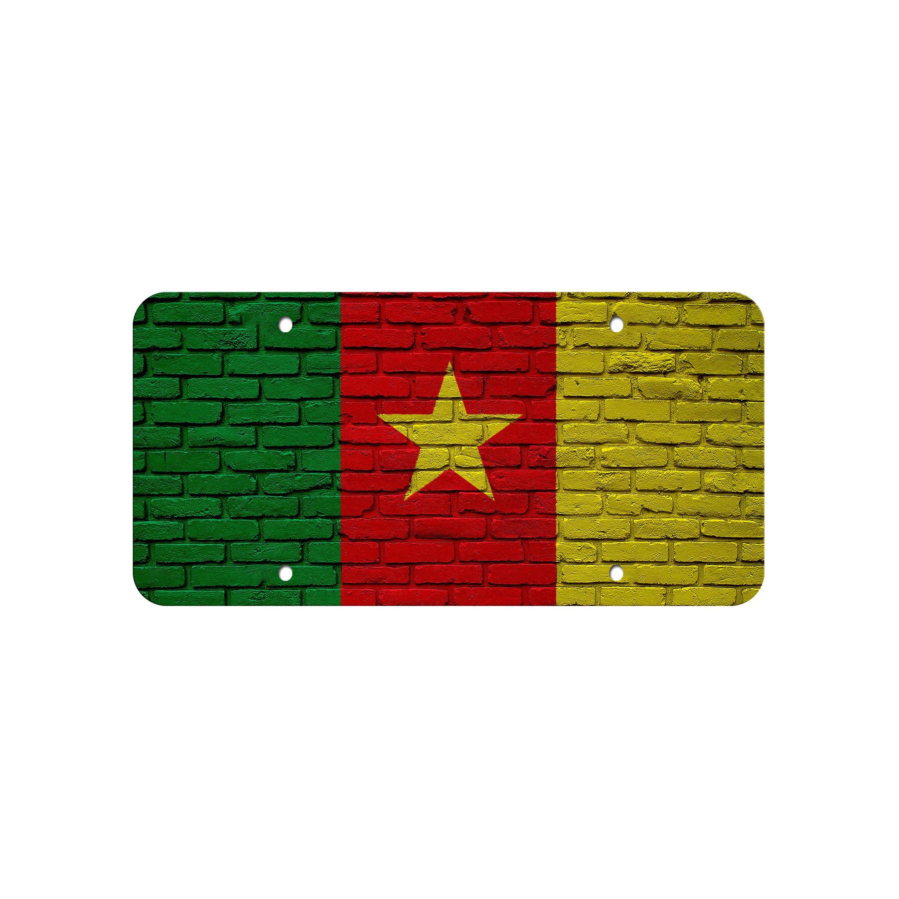 Aluminium Nummernschild - Flagge von Kamerun (Kamerun) - viele Optionen - Bild 2 von 10