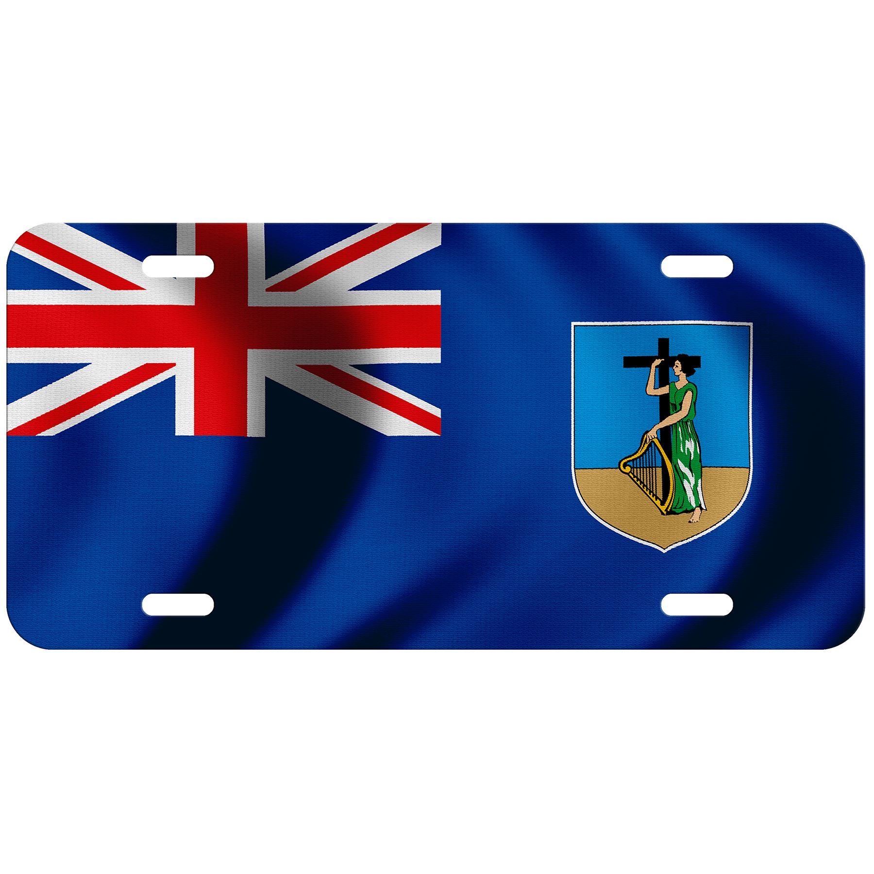 Aluminum License Plate - Flag of Montserrat (Montserratian) - Many Options - Picture 7 of 10