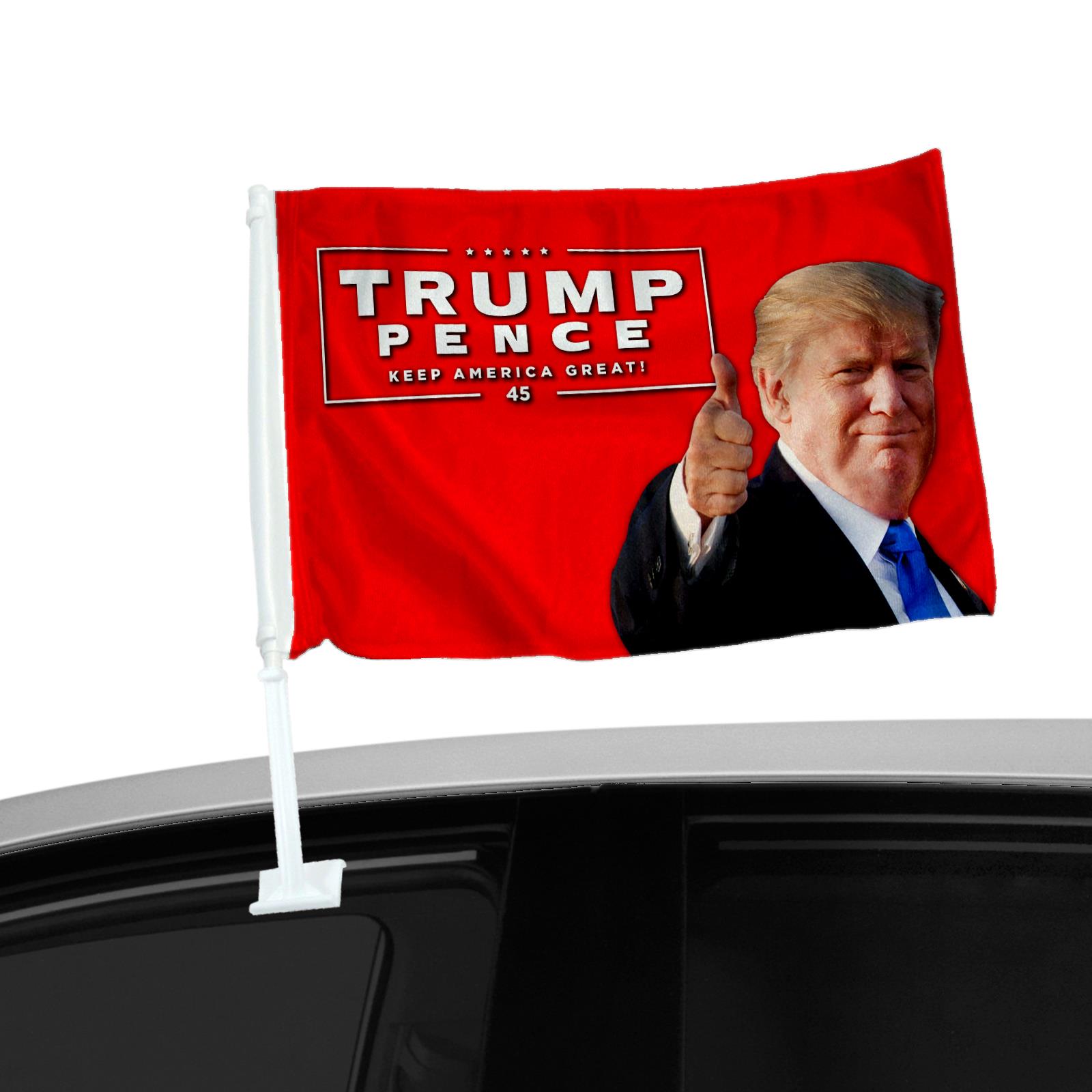Double Sided Car Flag - Trump President 2020 - Many Options - Picture 6 of 6