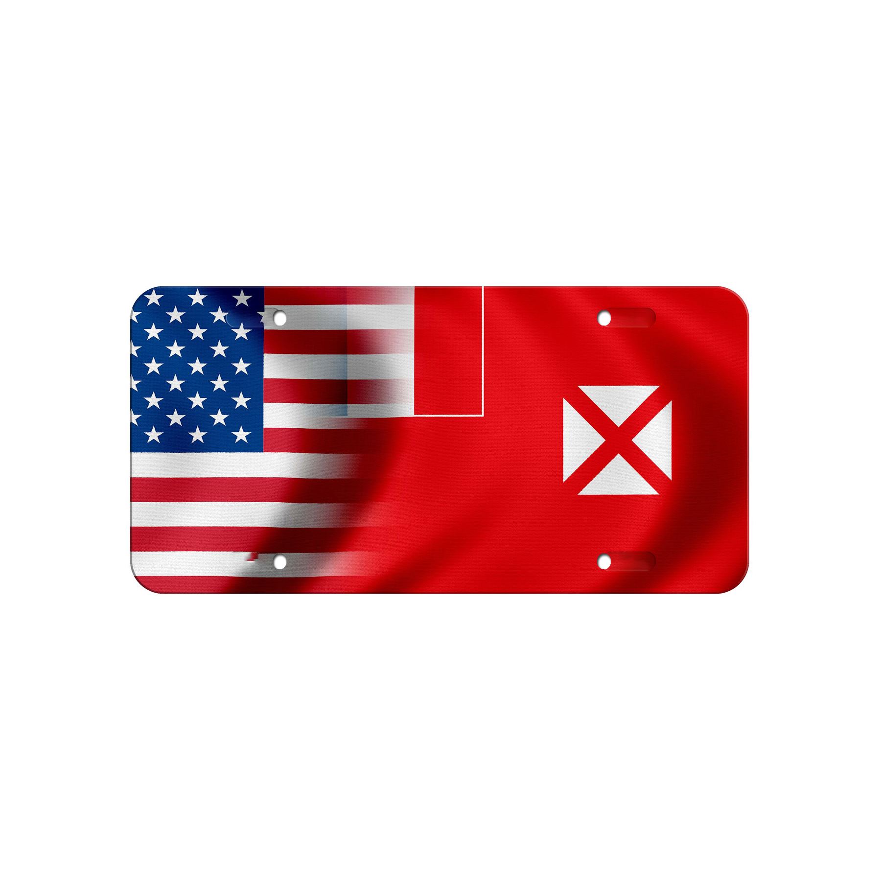 High Grade Aluminum License Plate - Flag of Wallis & Futuna - Many Options - Picture 8 of 10