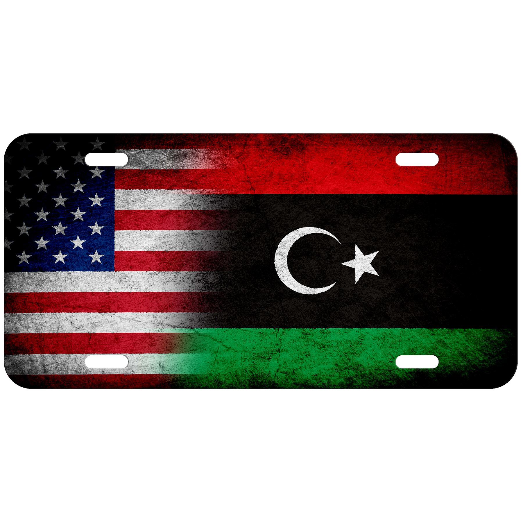 High Grade Aluminum License Plate - Flag of Libya (Libyan) - Many Options - Picture 5 of 10