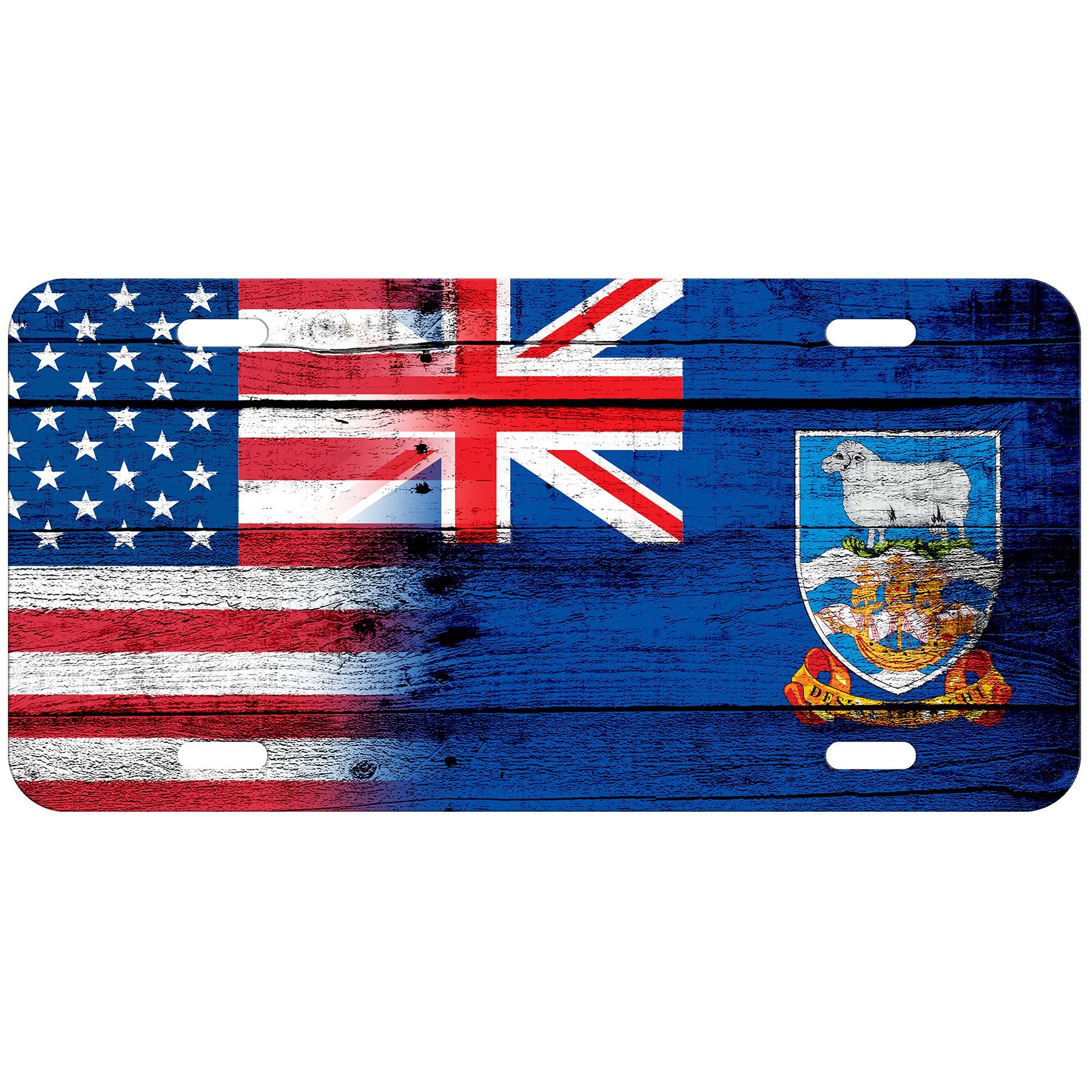 High Grade Aluminum License Plate - Flag of Falkland Islands - Many Options - Picture 10 of 10