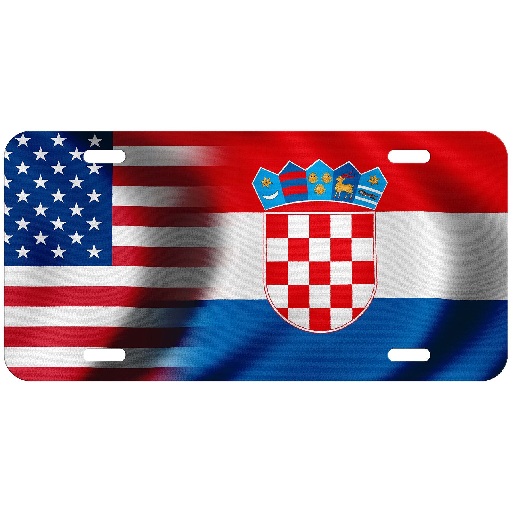 High Grade Aluminum License Plate - Flag of Croatia (Croat) - Many Options - Picture 8 of 10