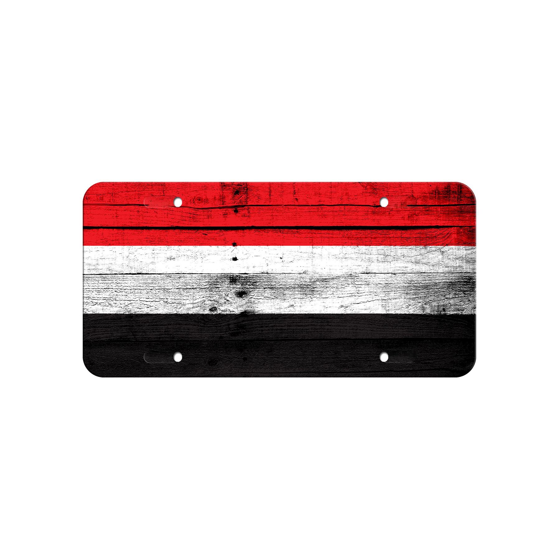 High Grade Aluminum License Plate - Flag of Yemen (Yemeni) - Many Options - Picture 9 of 10