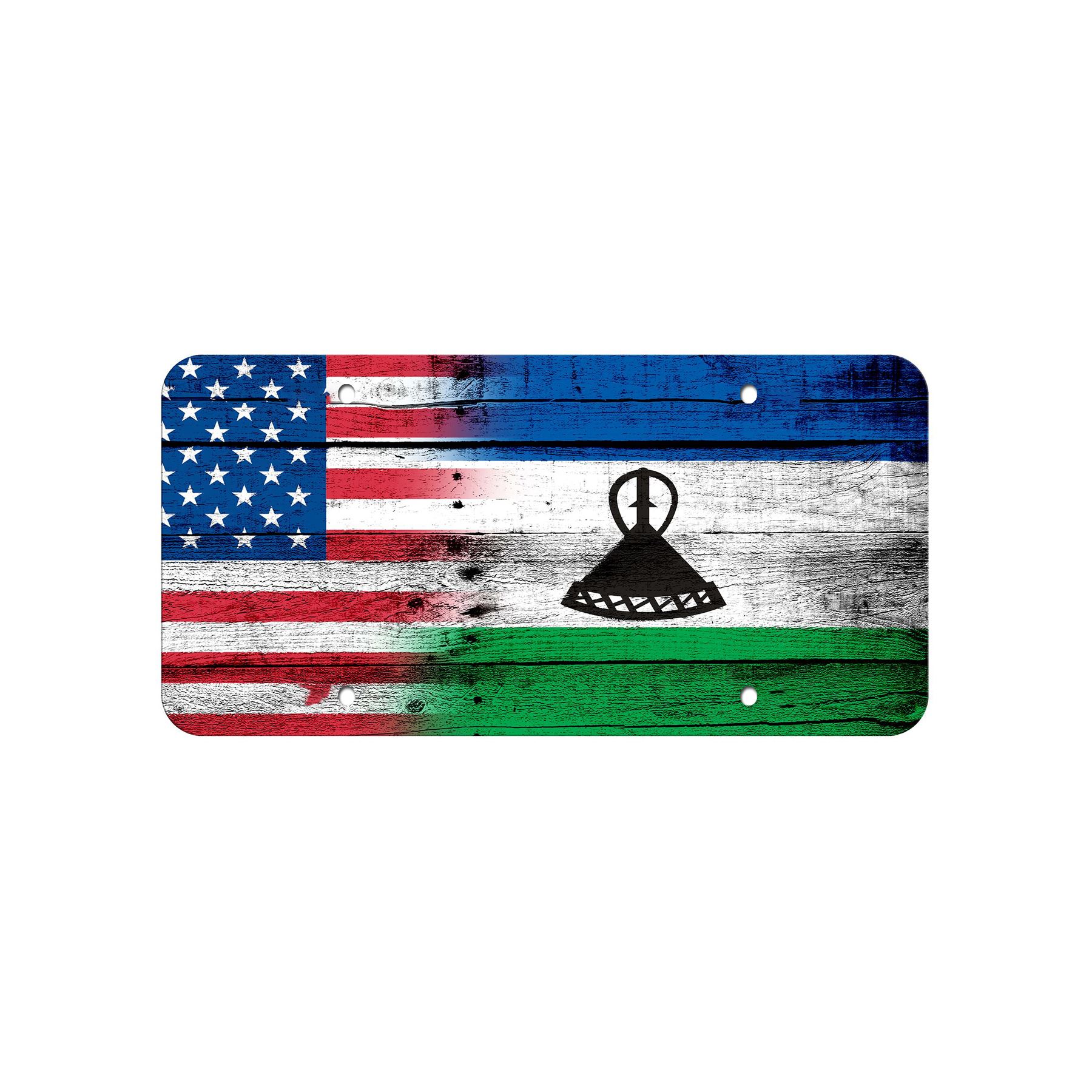 High Grade Aluminum License Plate - Flag of Lesotho (Basotho) - Many Options - Picture 10 of 10