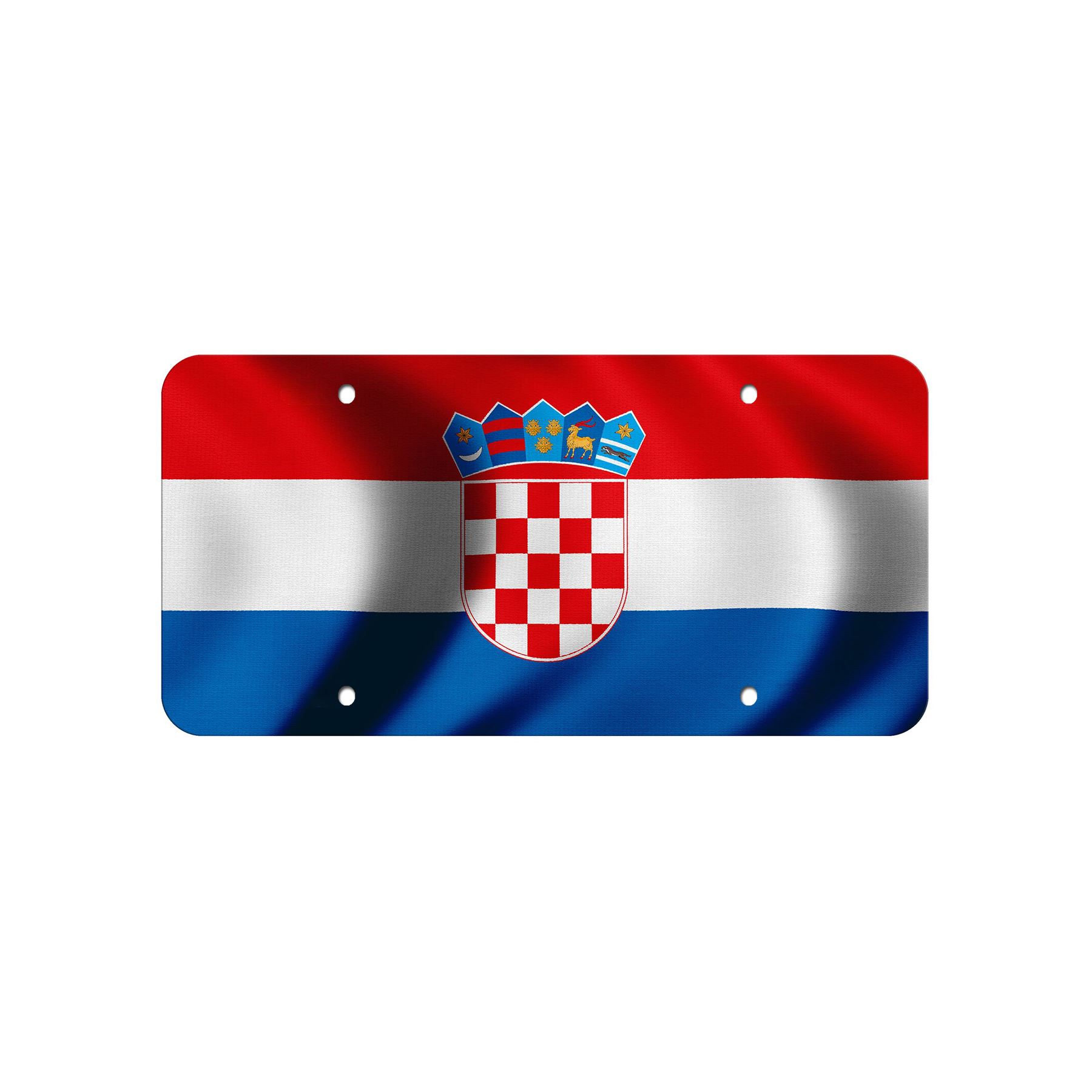 High Grade Aluminum License Plate - Flag of Croatia (Croat) - Many Options - Picture 7 of 10