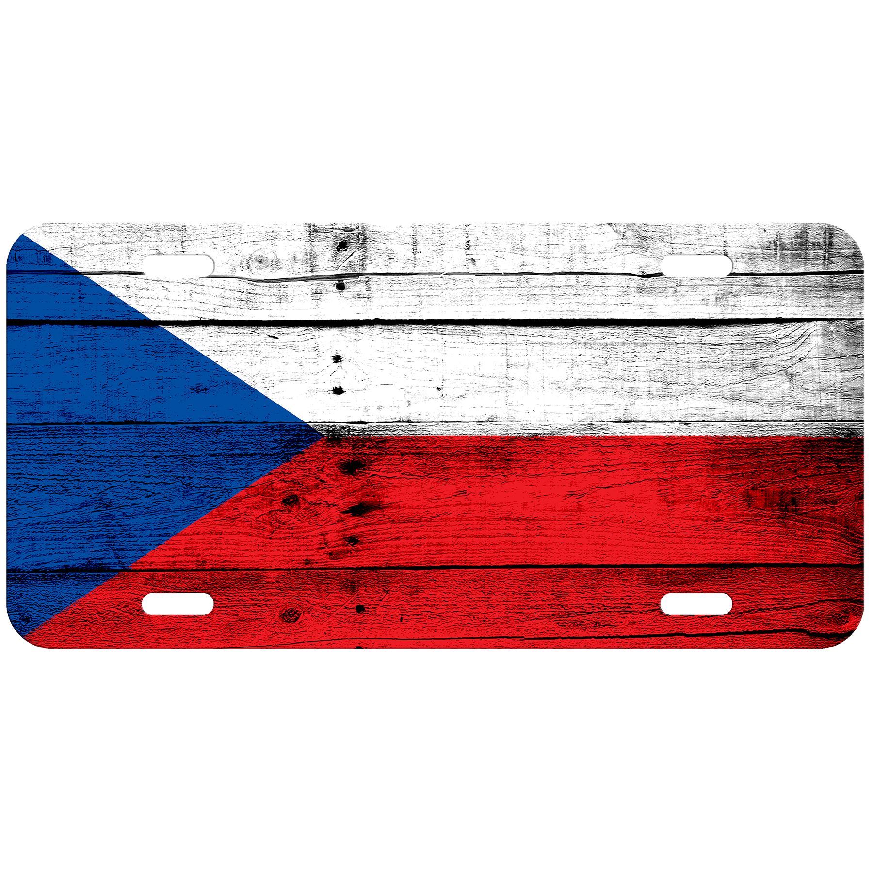 Aluminum License Plate - Flag of Czech Republic (Czech) - Many Options - Picture 9 of 10