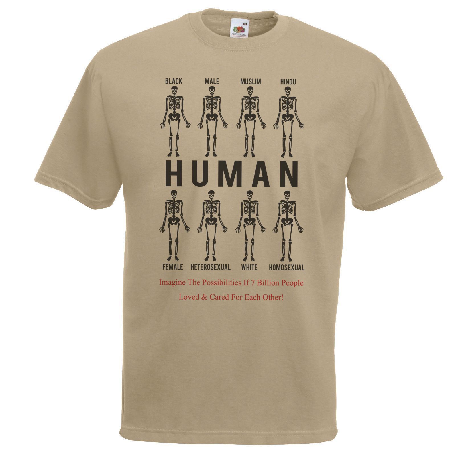 Adults Human Race Religion Sexuality Gender Equality Unisex Khaki