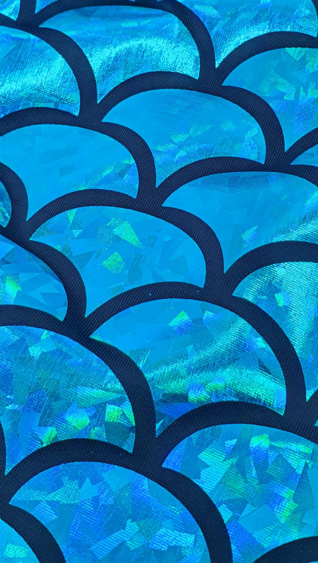 Adults Mermaid Multicolored Fish Scale Fancy Dress Leggings - Picture 12 of 22