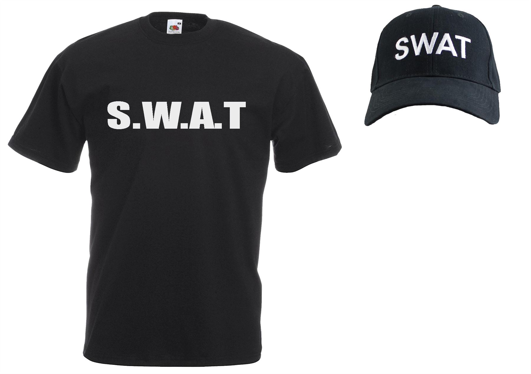 Unisex Black SWAT Police Riot Team Special Forces Squad Cap T