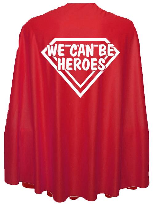 Adults 35" Length We Can Be Hero's Superhero Cape Fancy Dress - Picture 7 of 8