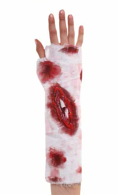 Bloody Arm Bandage Broken Arm Halloween Fancy Dress Accessory