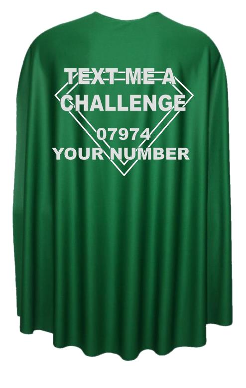 Adults Stag Hen Party "Text me a Challege" Game Superhero Cape Fancy Dress - Picture 4 of 9