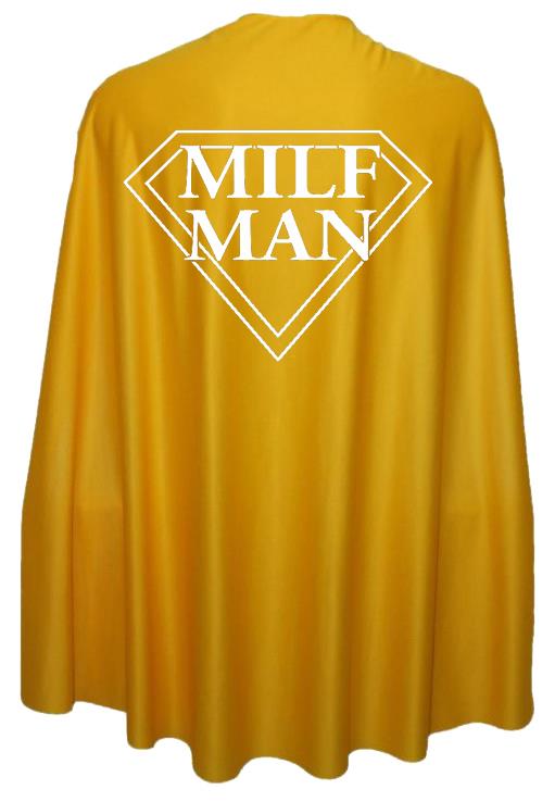 Adults 35" Length MILF Man Superhero Cape Stag Party Fancy Dress - Picture 8 of 8
