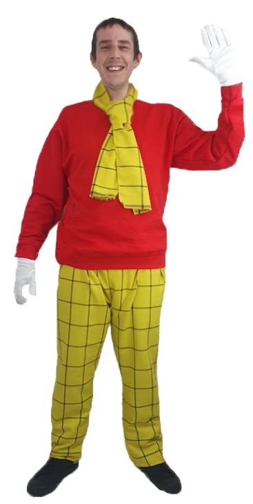 Adults Rupert Comic Strip Animal World Book Day Movie Fancy Dress Costume - Picture 3 of 3