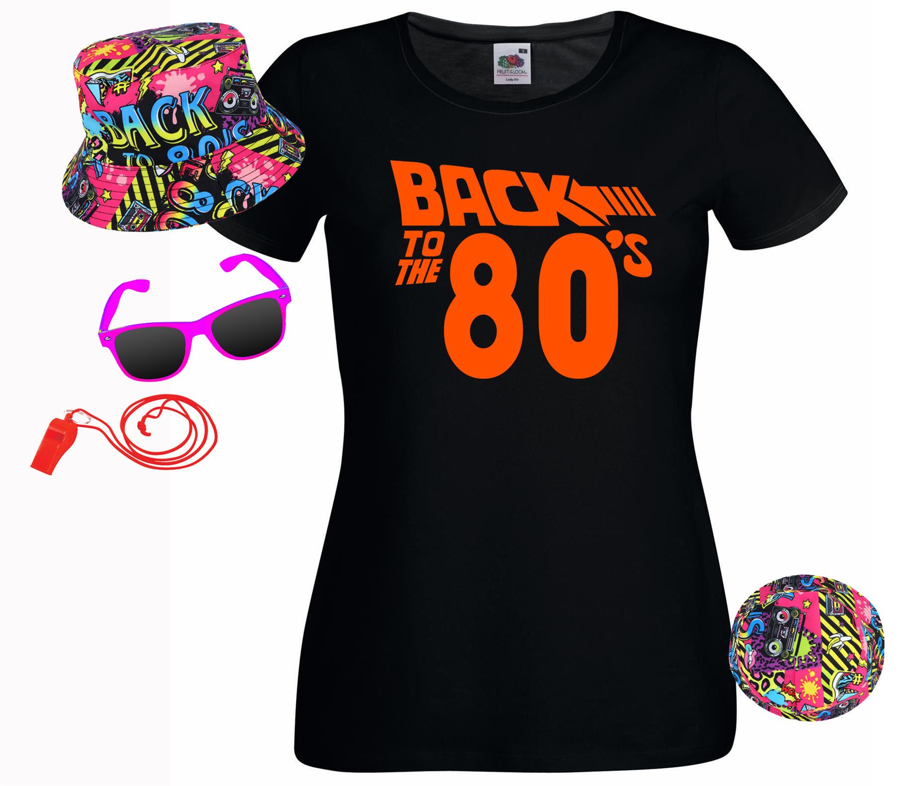 Adults Back to The 80's 1980s Festival Decades Fancy Dress - Picture 12 of 13